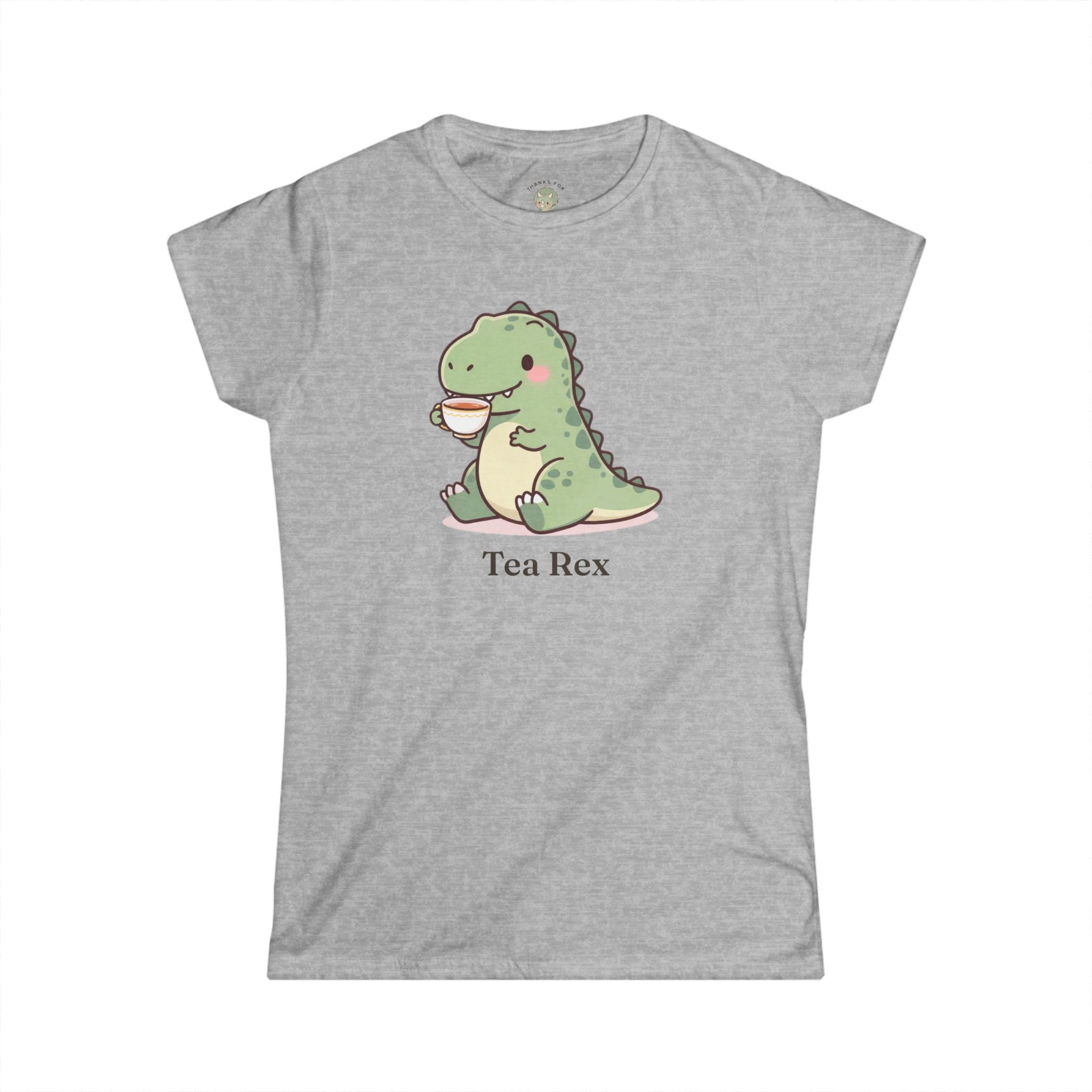 Women's Tea Rex T-Shirt — Cute Dinosaur Tea Lover Graphic Tee