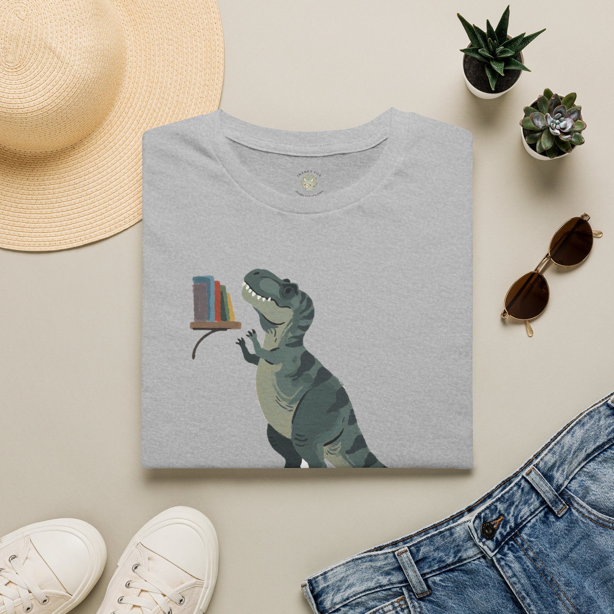 Short Arms, Big Dreams T-Shirt — Funny Motivational T-Rex Graphic Tee