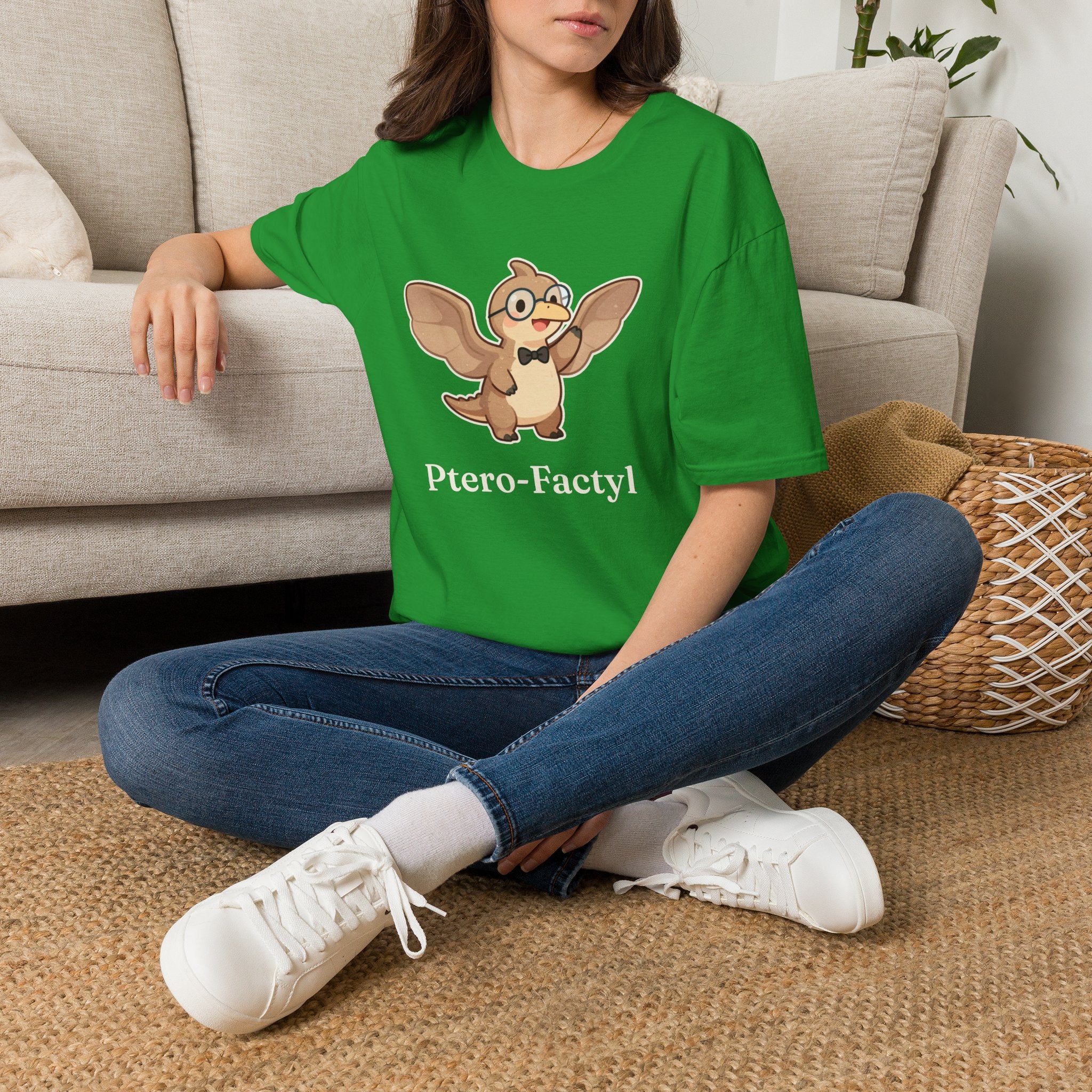 Ptero-Factyl T-Shirt — Funny Fun Facts Pterodactyl Dinosaur Graphic Tee