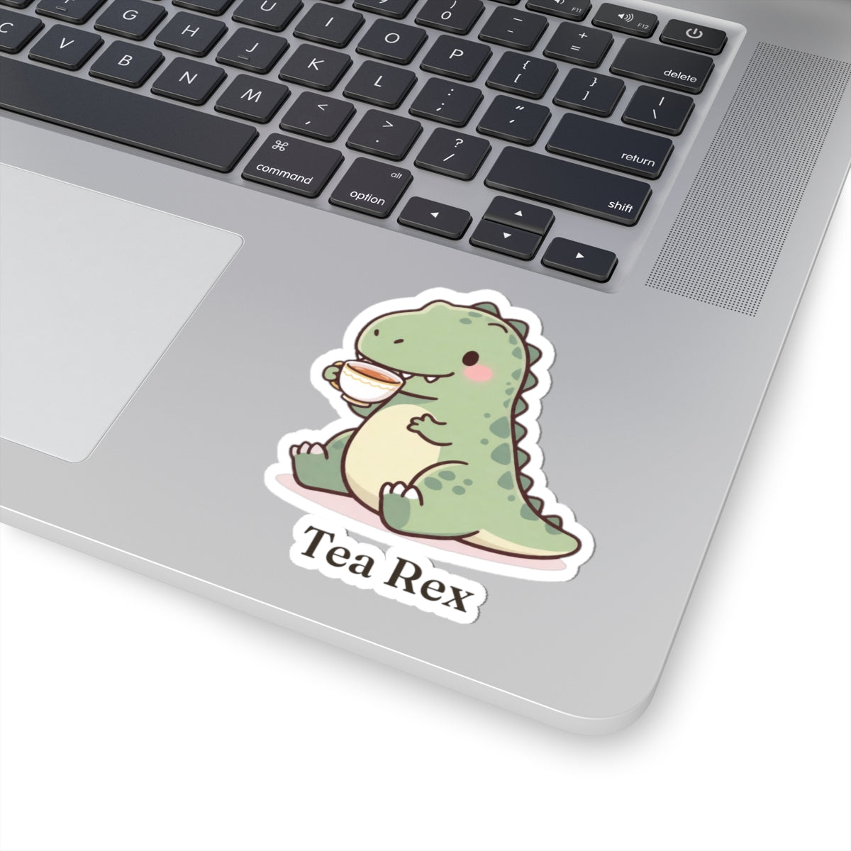 Tea Rex Sticker — Cute Dinosaur Tea Lover Vinyl Sticker