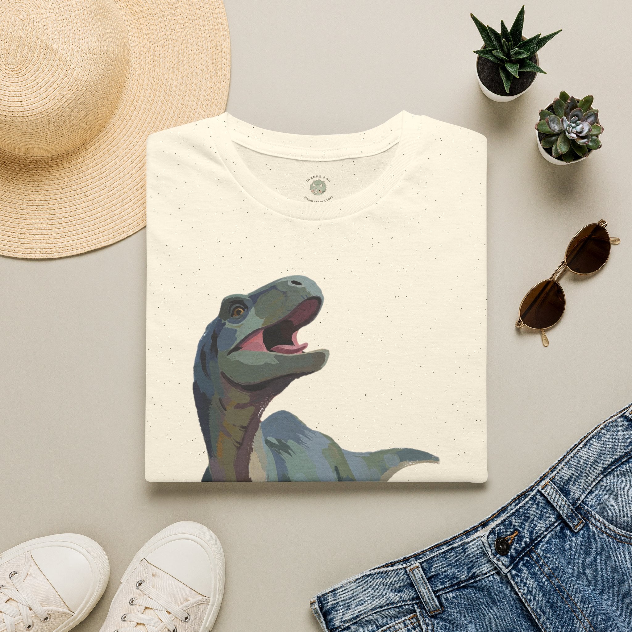 Prehysterical T-Shirt — Funny Laughing Dinosaur Pun Graphic Tee