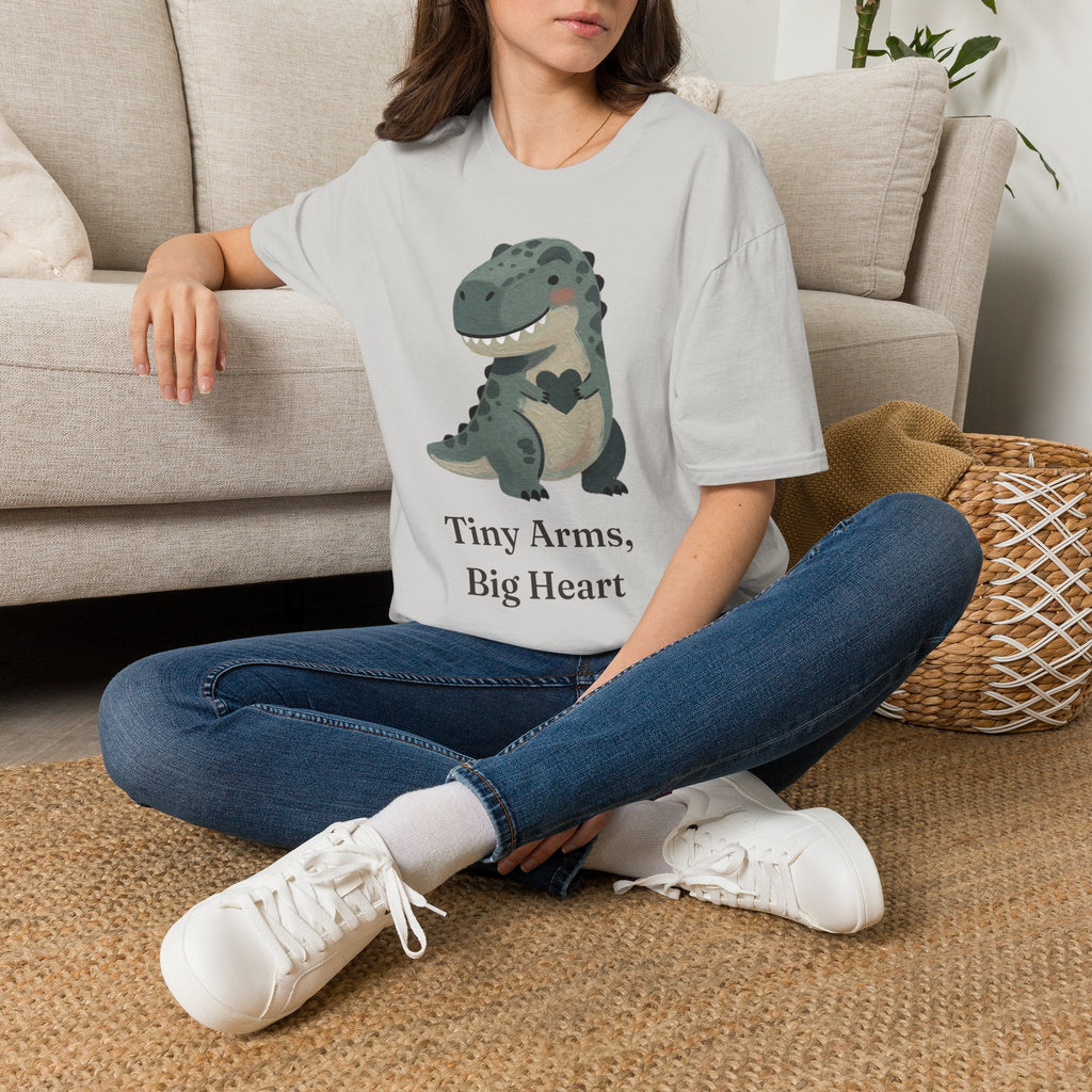 Tiny Arms, Big Heart T-Shirt — Cute Sweet T-Rex Love Graphic Tee