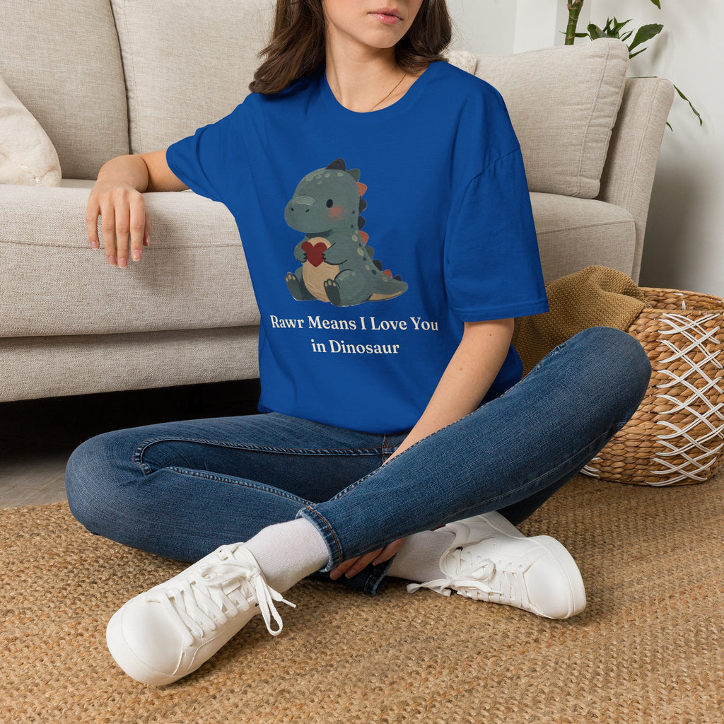 Rawr Means I Love You T-Shirt — Cute Dinosaur Love Graphic Tee
