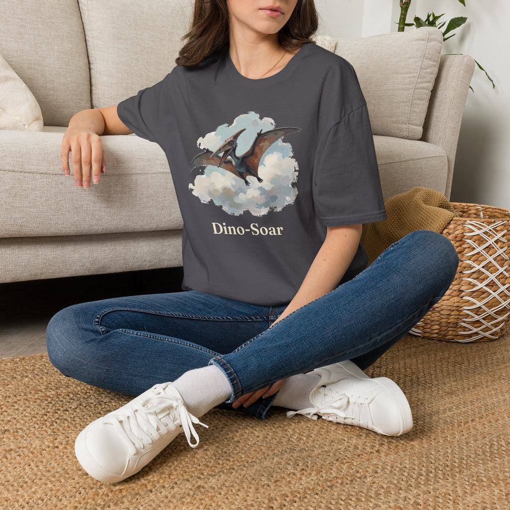 Dino-Soar T-Shirt — Cute Flying Pterodactyl Pun Graphic Tee