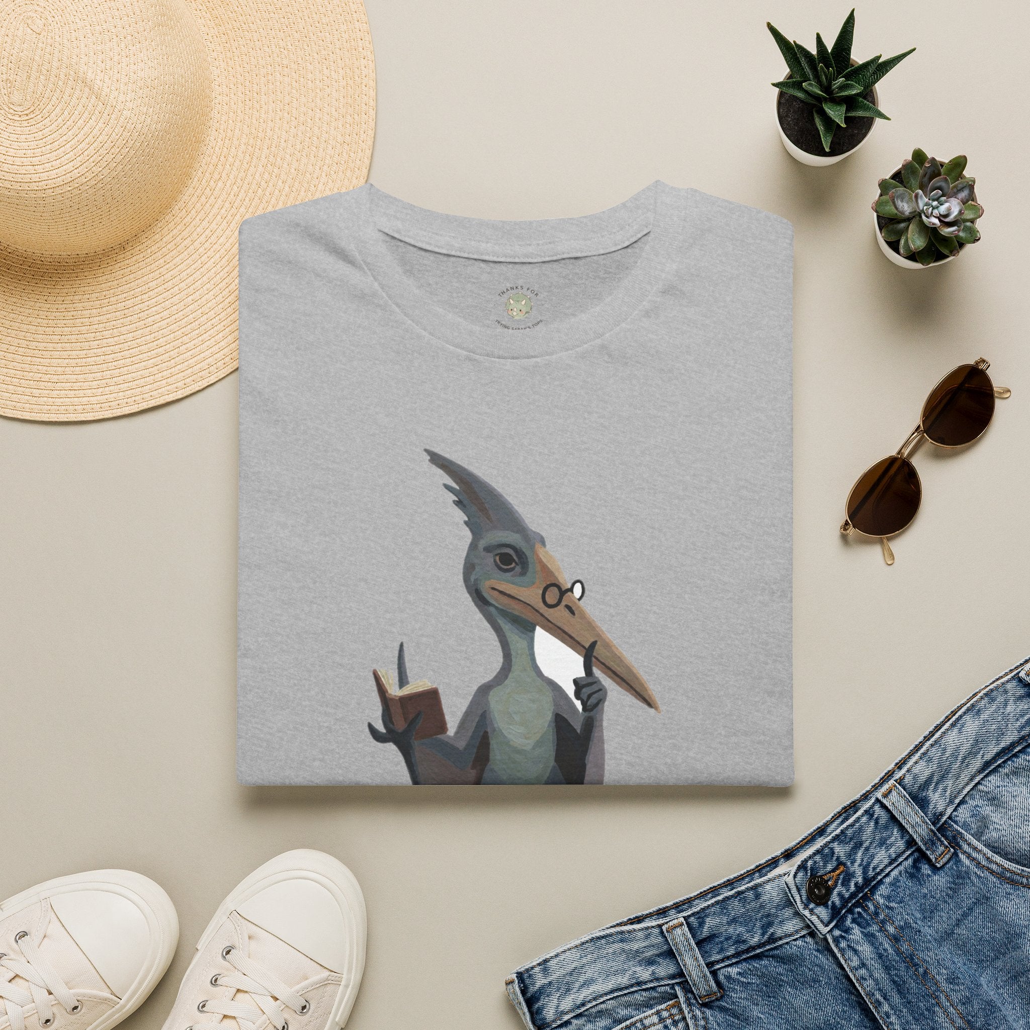 The Silent P T-Shirt — Funny Pterodactyl Grammar Pun Graphic Tee
