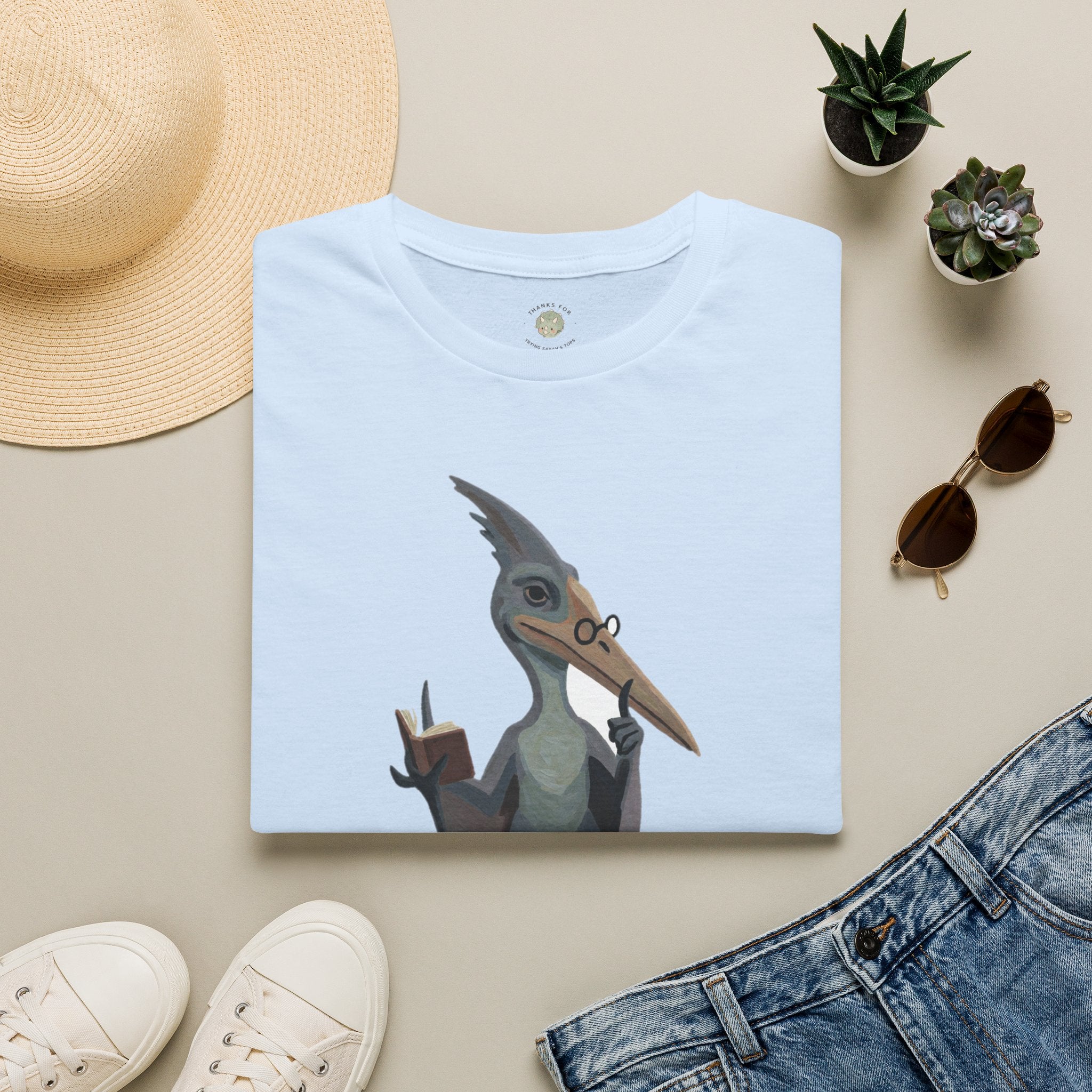 The Silent P T-Shirt — Funny Pterodactyl Grammar Pun Graphic Tee