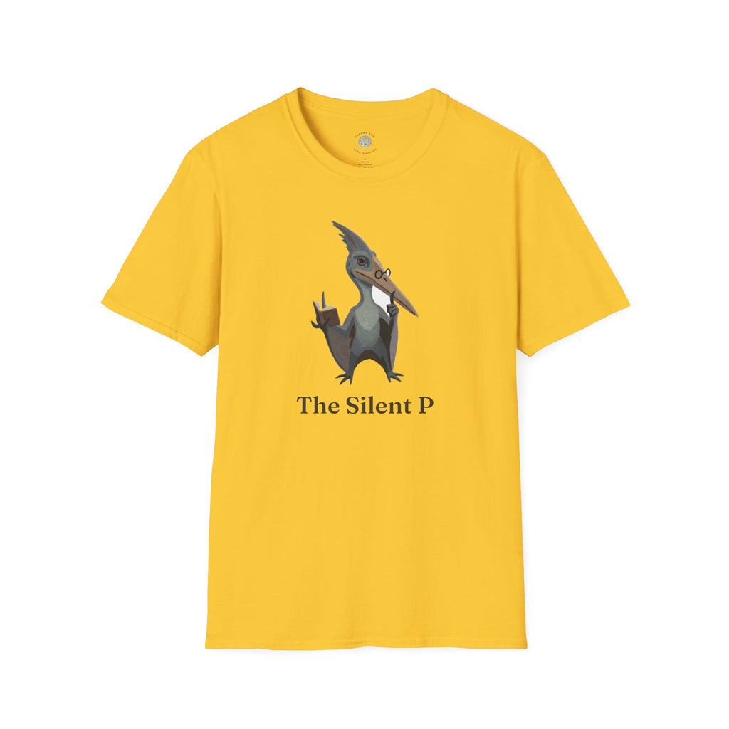The Silent P T-Shirt — Funny Pterodactyl Grammar Pun Graphic Tee