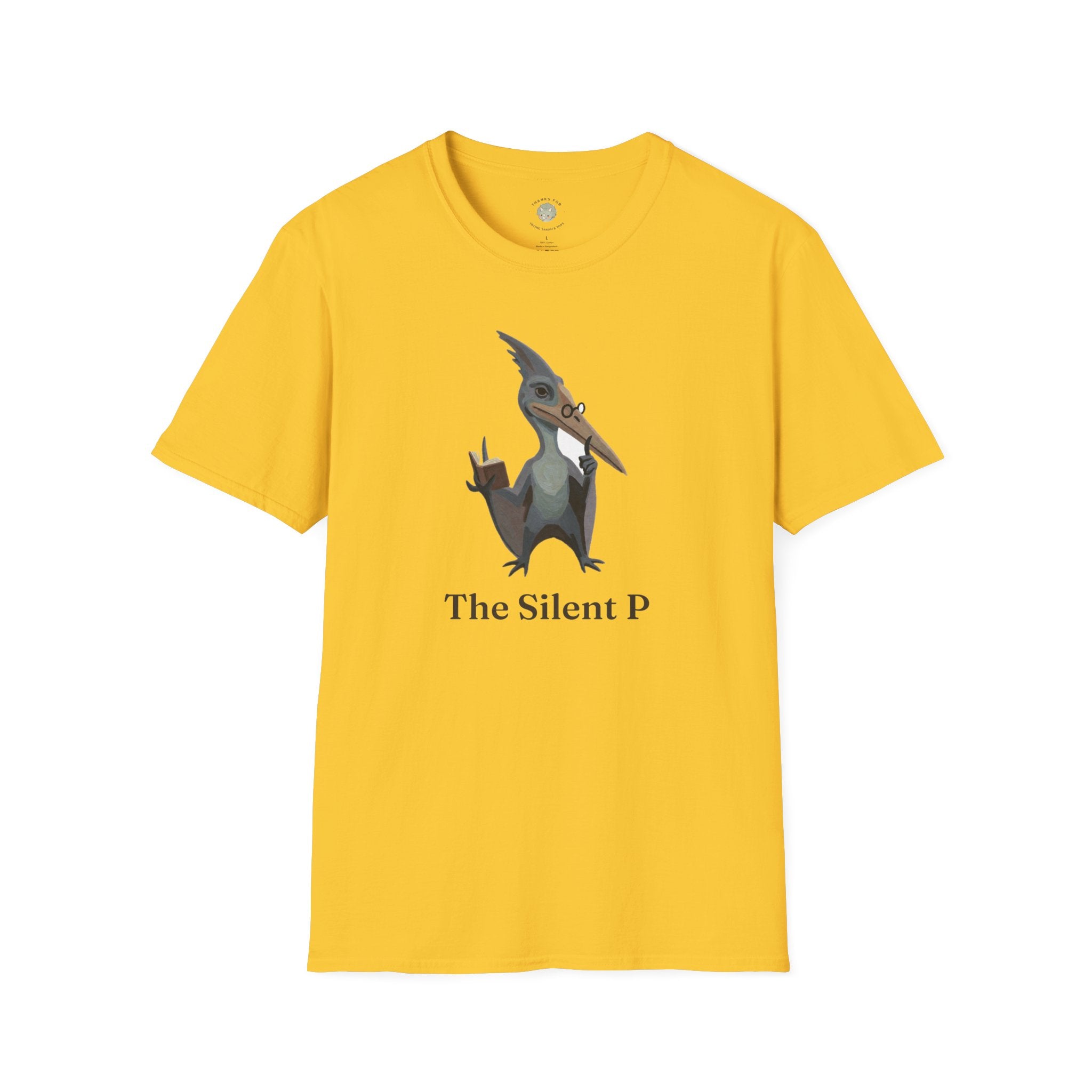 The Silent P T-Shirt — Funny Pterodactyl Grammar Pun Graphic Tee