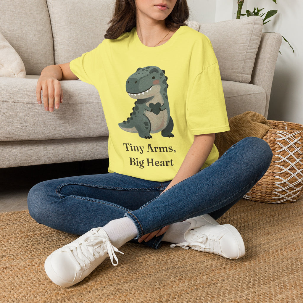 Tiny Arms, Big Heart T-Shirt — Cute Sweet T-Rex Love Graphic Tee
