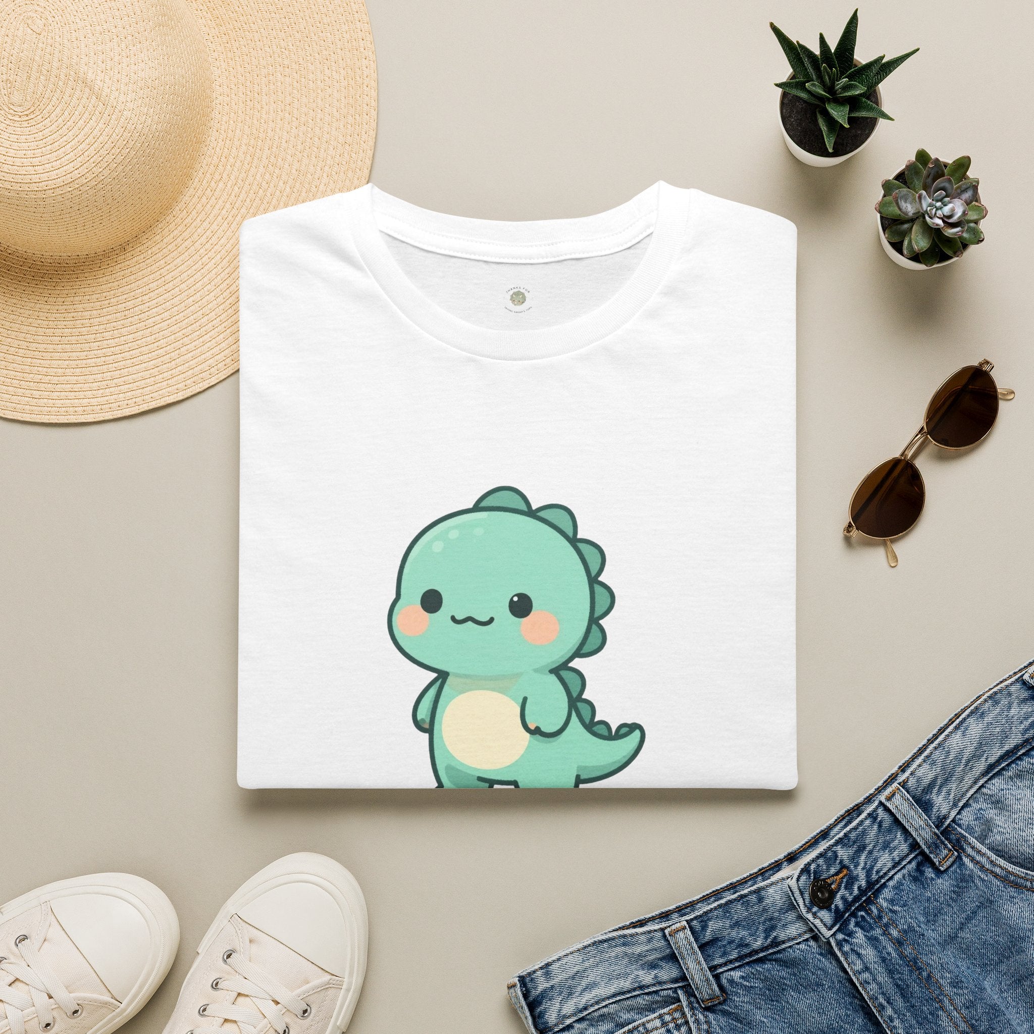 Personalized Boy Dinosaur T-Shirt — Custom Name Dino Tee