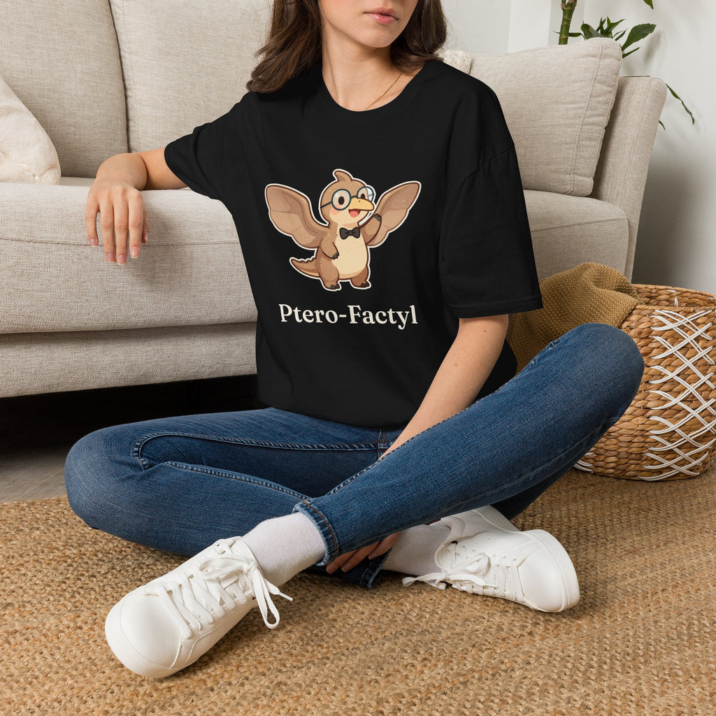 Ptero-Factyl T-Shirt — Funny Fun Facts Pterodactyl Dinosaur Graphic Tee