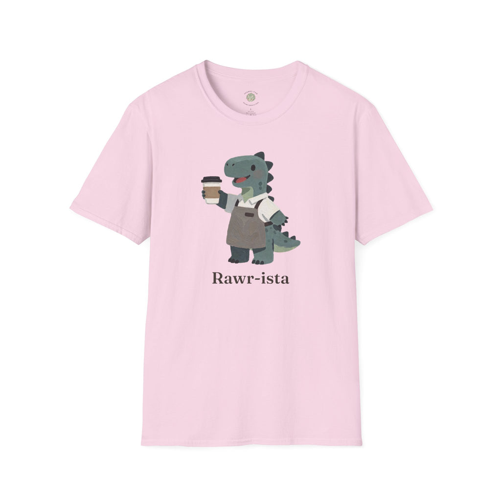 Rawr-ista T-Shirt — Funny Coffee Dinosaur Barista Graphic Tee