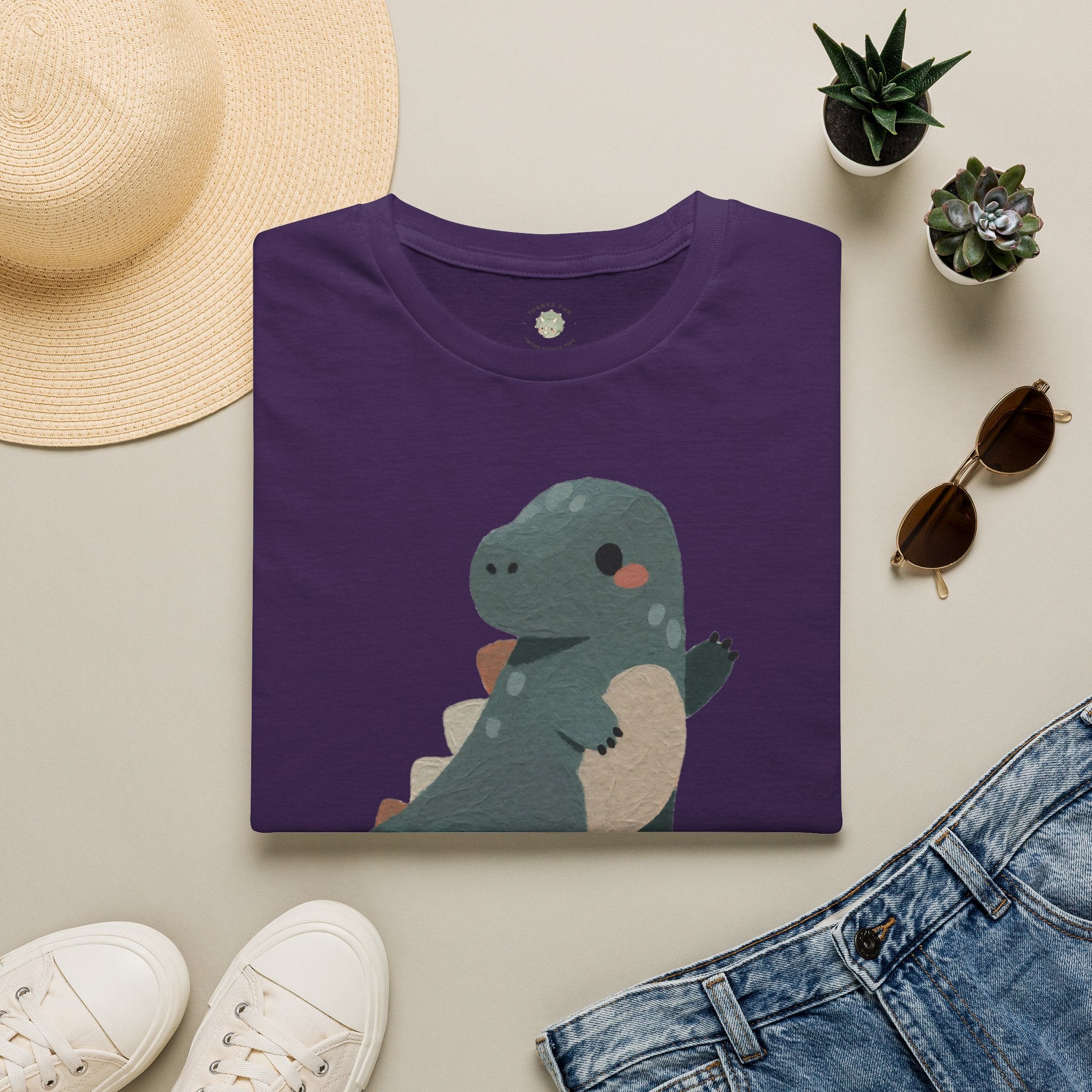 Rawrkward T-Shirt — Funny Awkward Shy Dinosaur Graphic Tee
