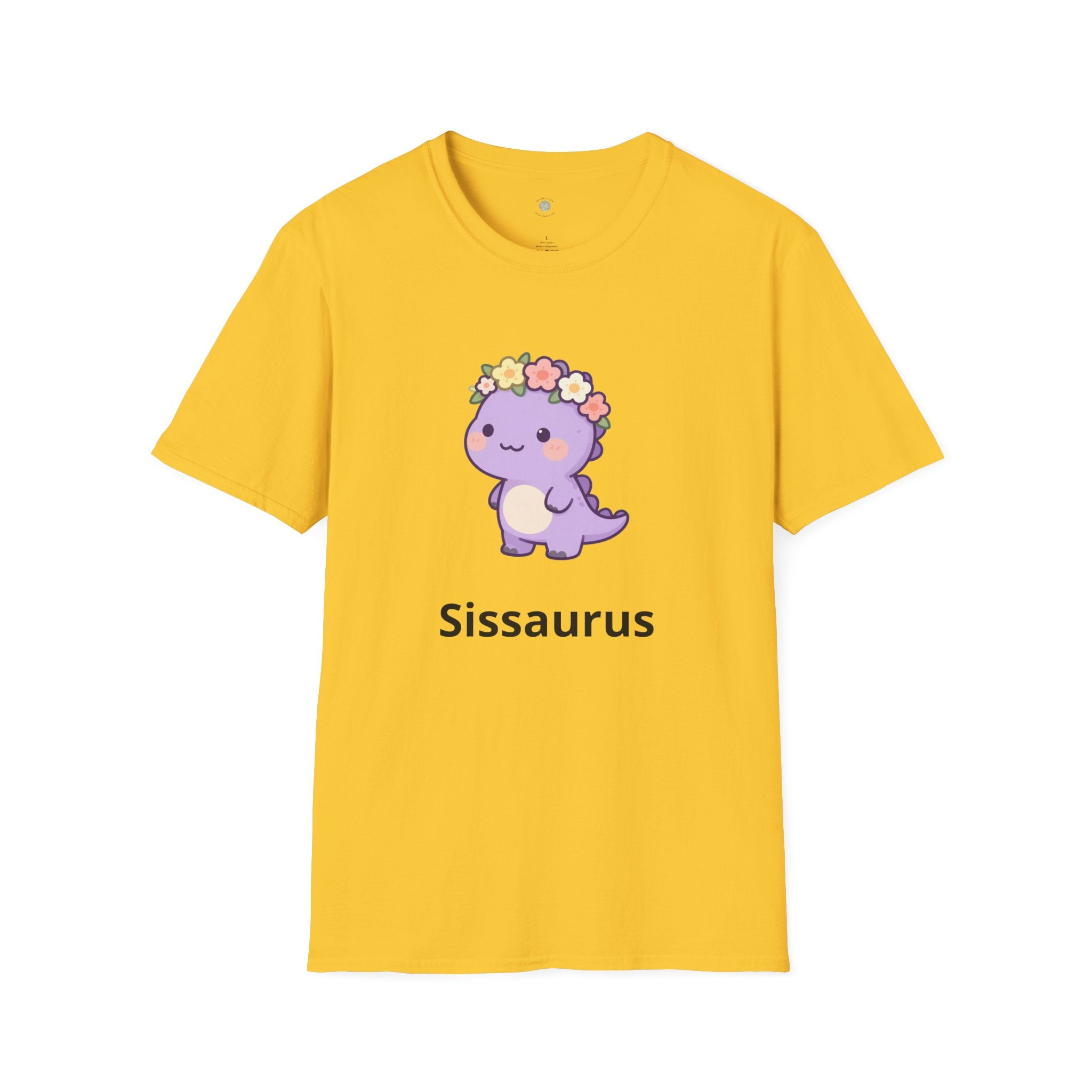 Personalized Big Sister Dinosaur T-Shirt — Custom Name Tee