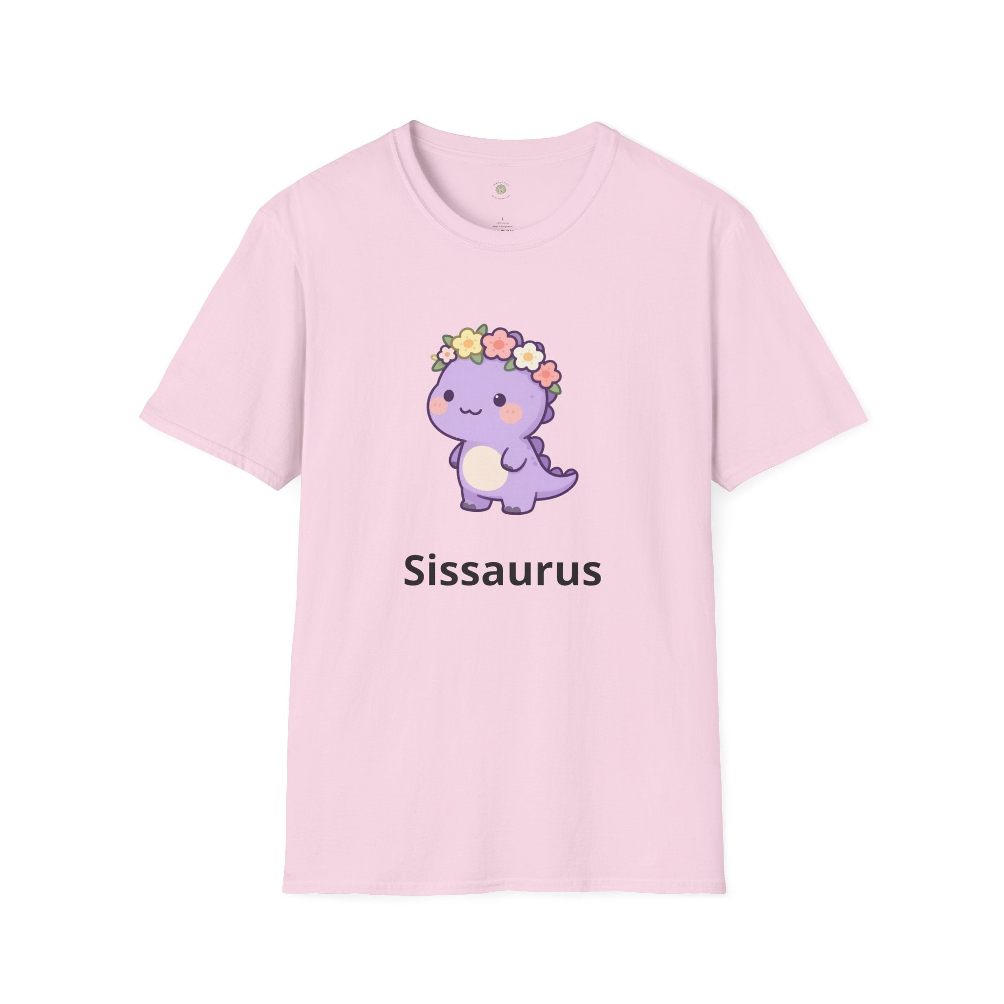 Personalized Big Sister Dinosaur T-Shirt — Custom Name Tee
