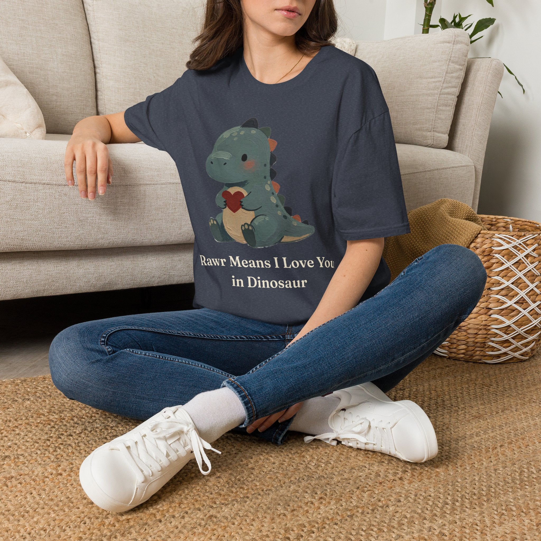 Rawr Means I Love You T-Shirt — Cute Dinosaur Love Graphic Tee