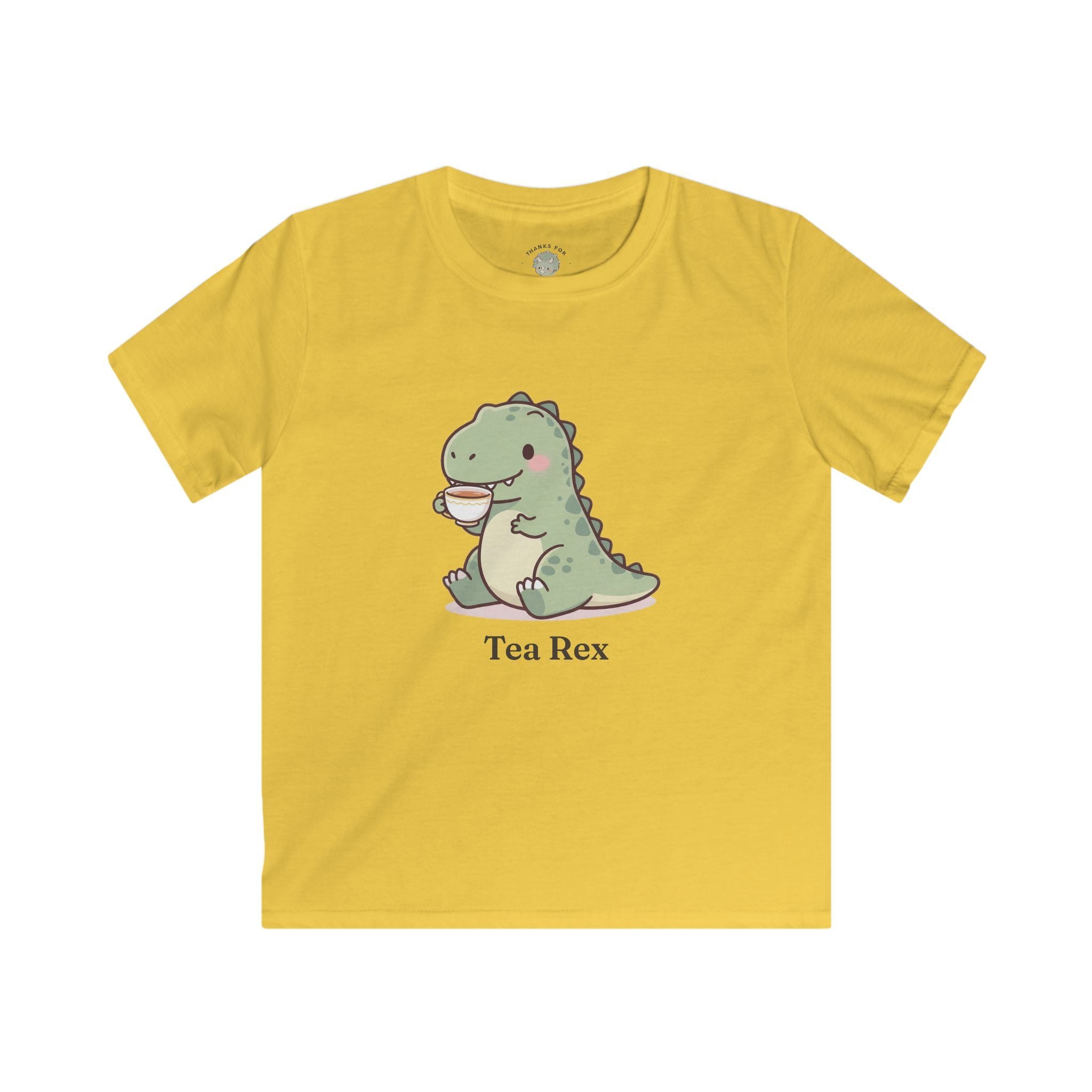 Kids Tea Rex T-Shirt — Cute Dinosaur Tea Lover Graphic Tee