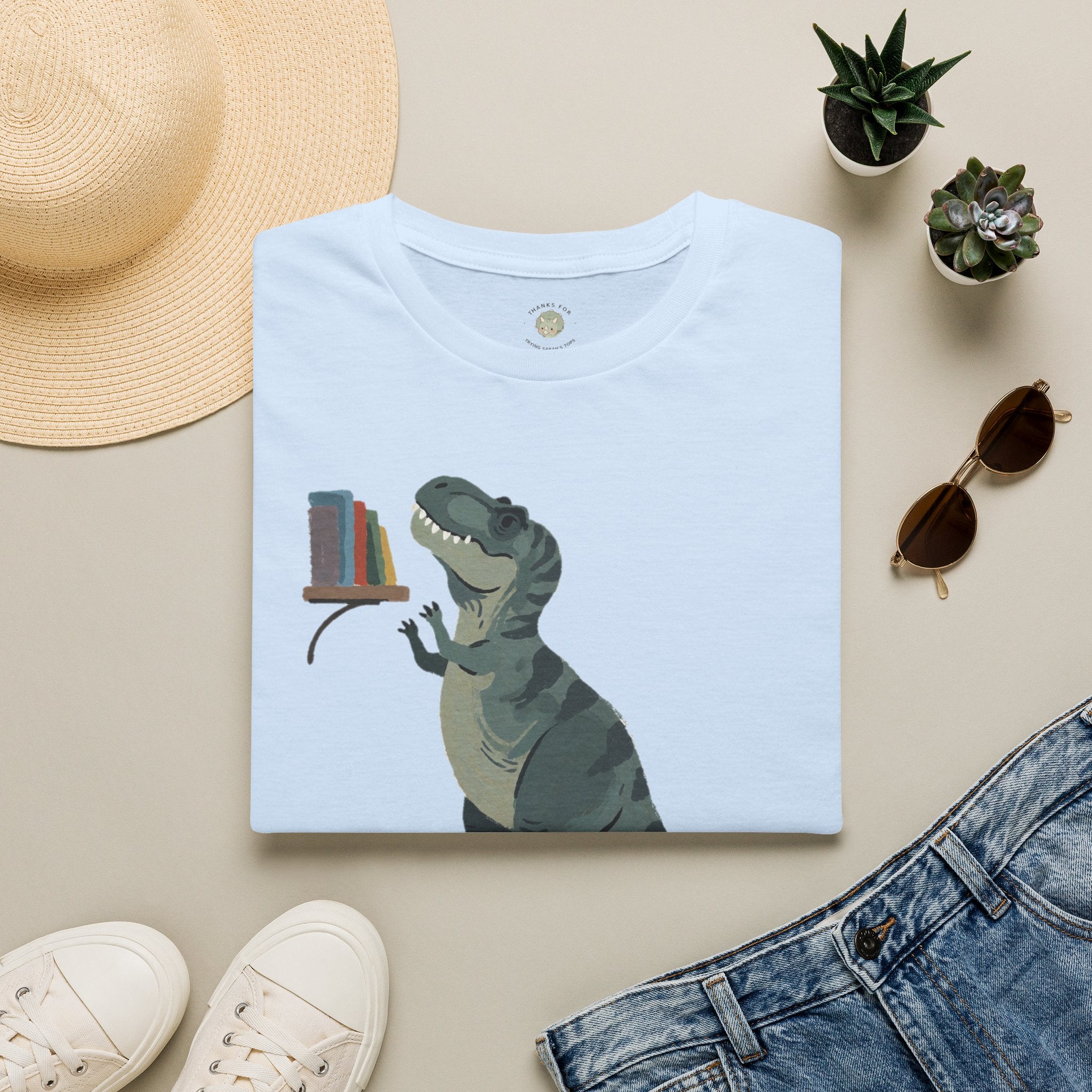 Short Arms, Big Dreams T-Shirt — Funny Motivational T-Rex Graphic Tee