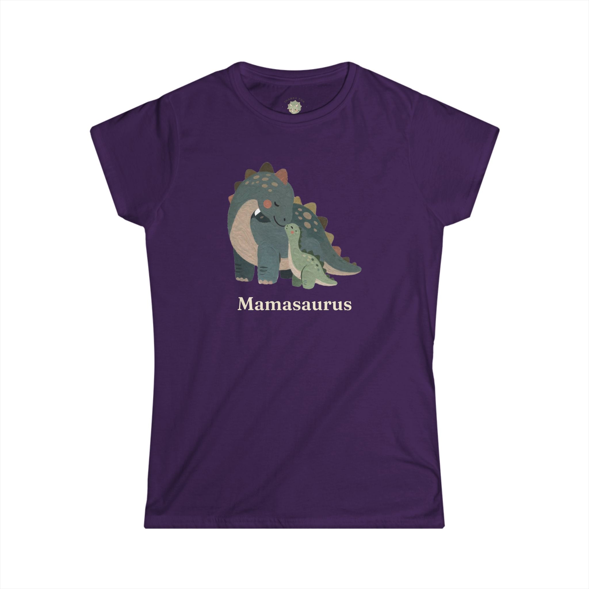Women's Mamasaurus T-Shirt — Cute Dinosaur Mom Mother's Day Graphic Tee