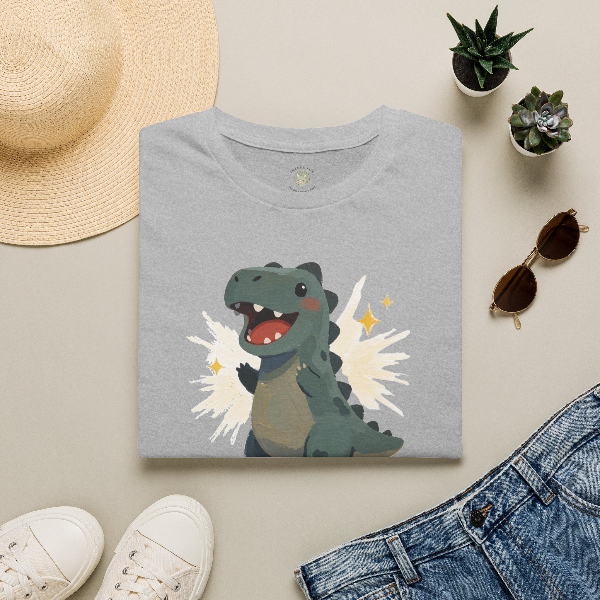 Dino-Mite T-Shirt — Cute Cheerful Dinosaur Pun Graphic Tee