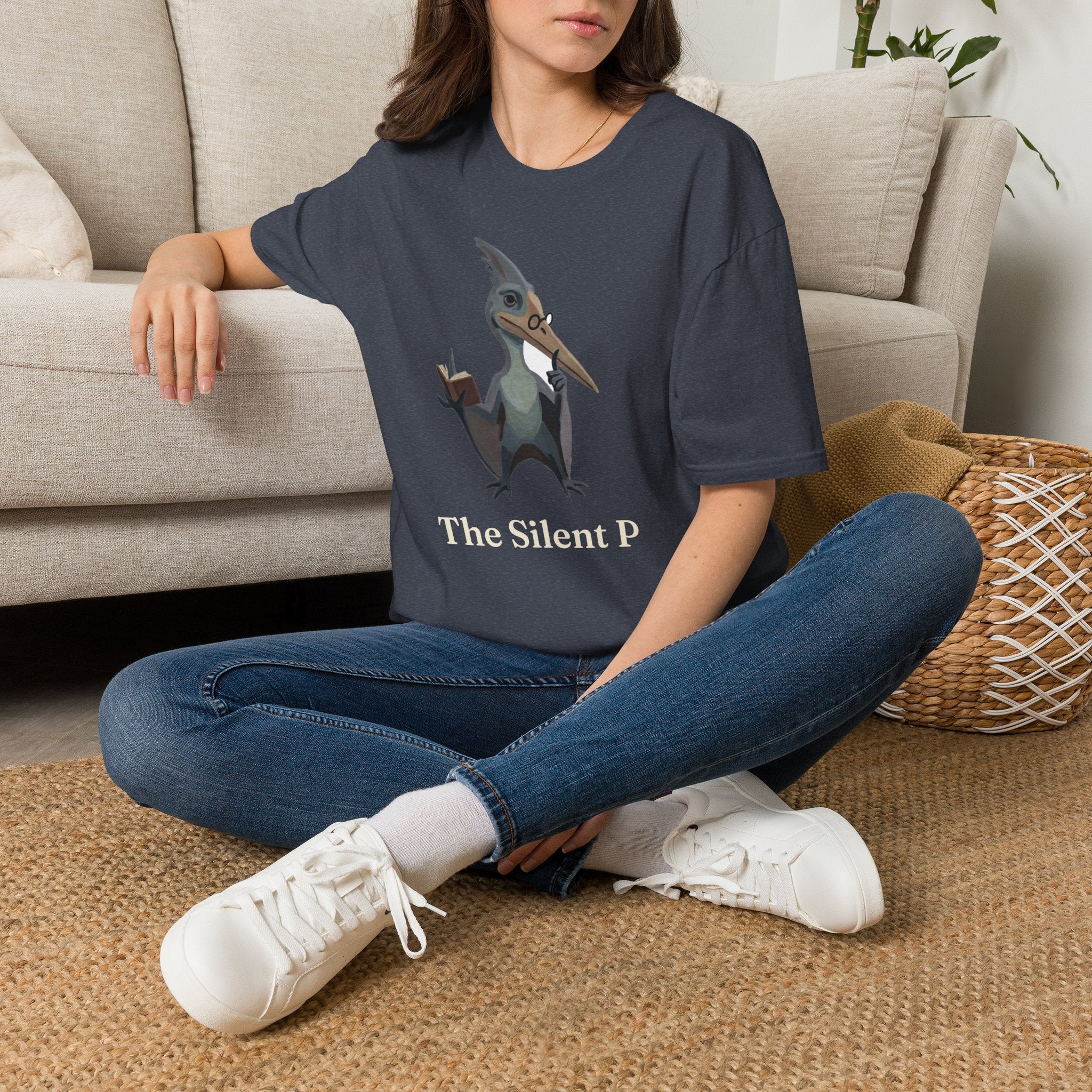 The Silent P T-Shirt — Funny Pterodactyl Grammar Pun Graphic Tee