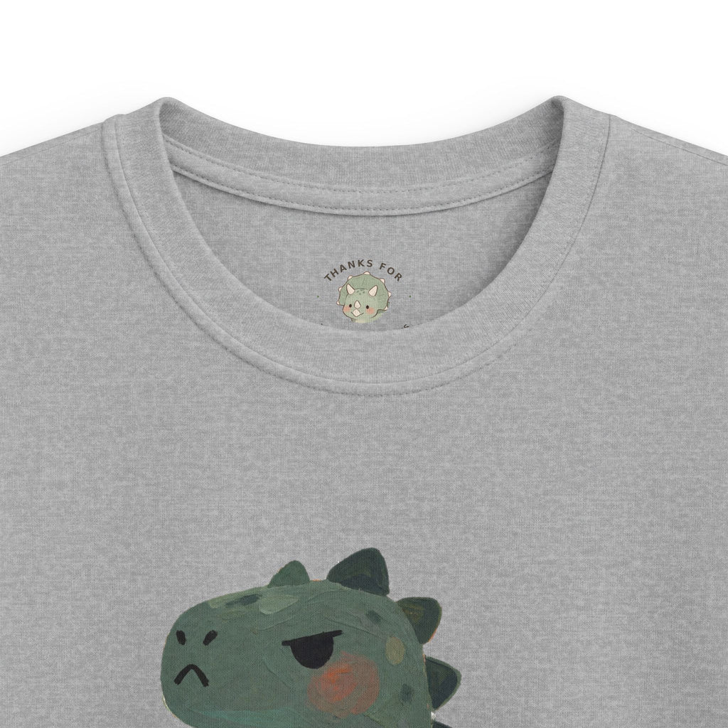 Kids Hangry-Saurus T-Shirt — Funny Hungry Grumpy Dinosaur Graphic Tee