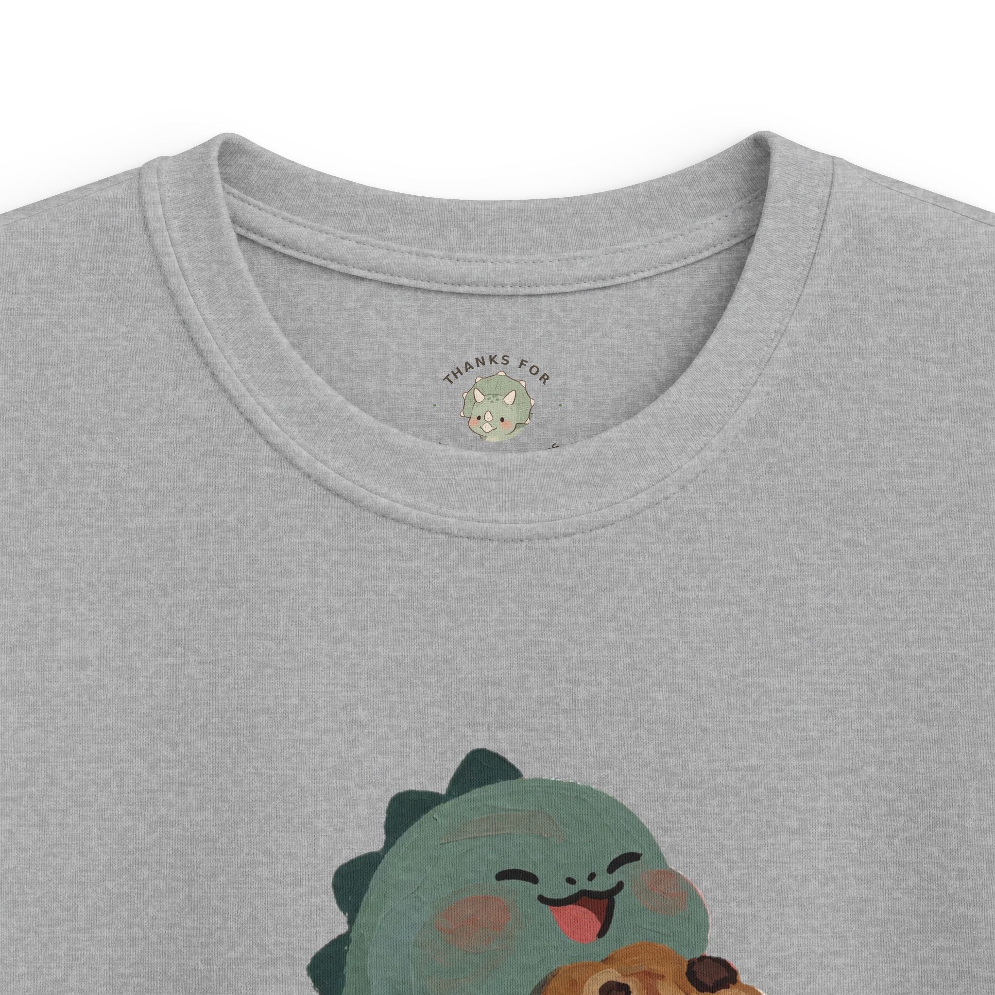 Kids Snack-o-Saurus T-Shirt — Cute Cookie Dinosaur Snack Graphic Tee