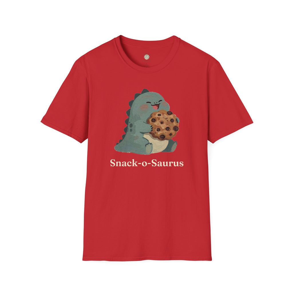 Snack-o-Saurus T-Shirt — Cute Cookie Dinosaur Snack Graphic Tee
