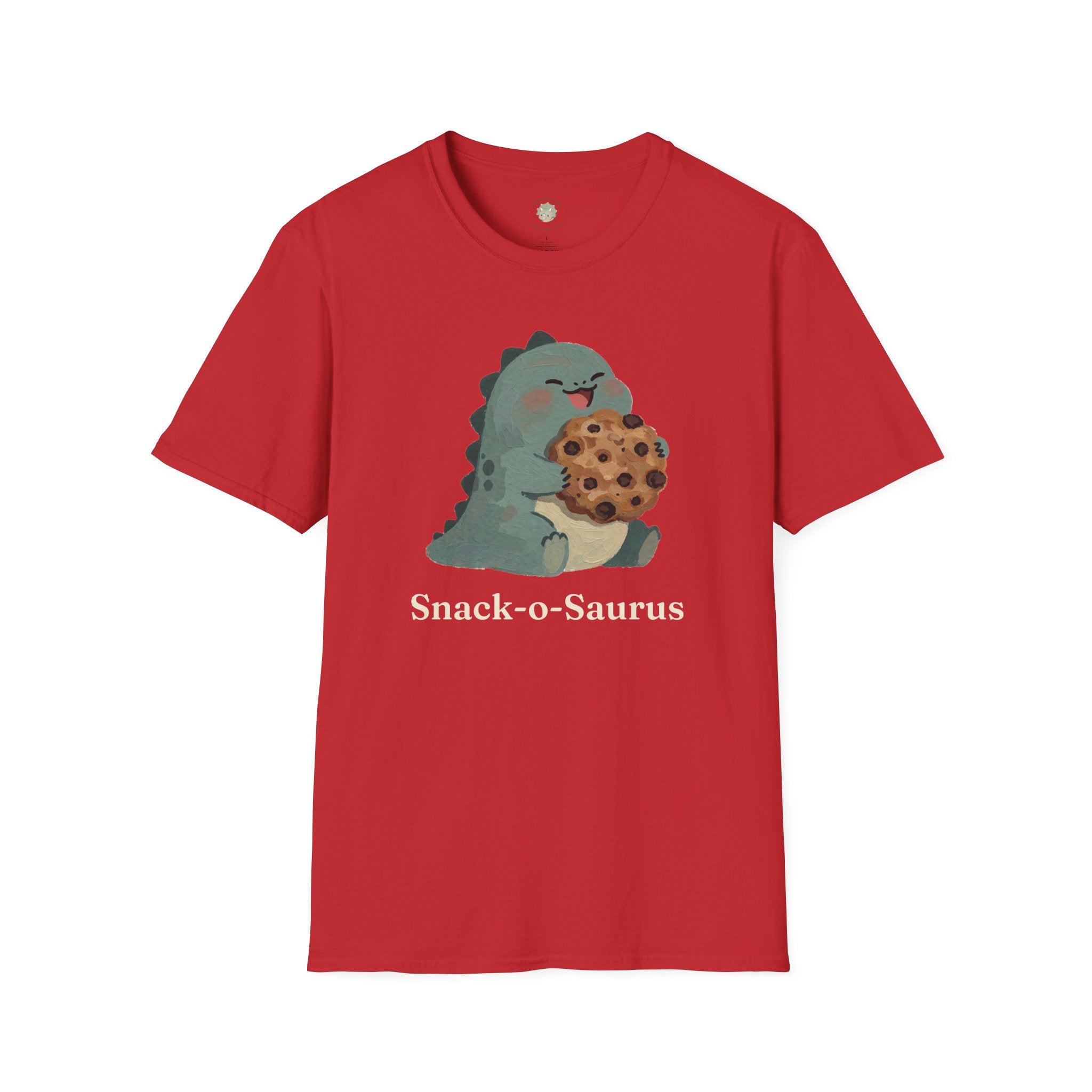 Snack-o-Saurus T-Shirt — Cute Cookie Dinosaur Snack Graphic Tee