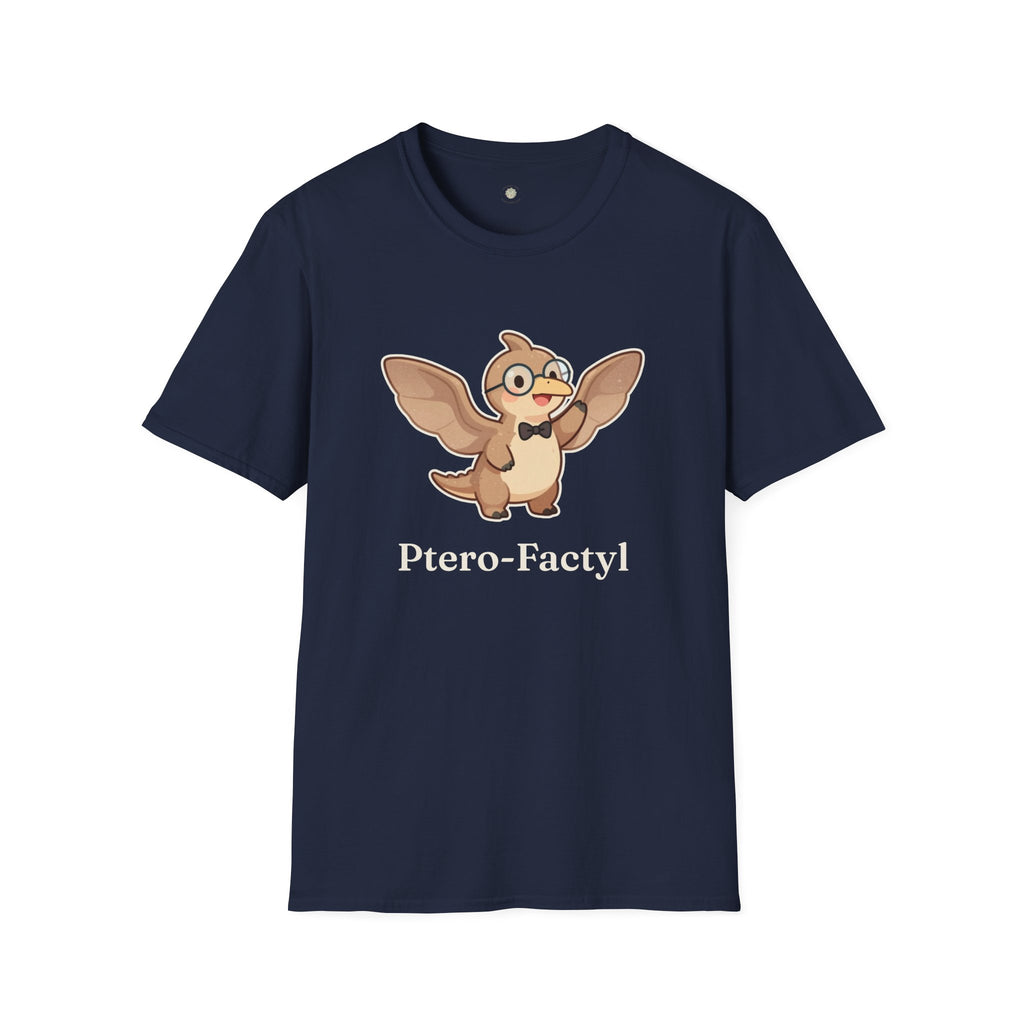 Ptero-Factyl T-Shirt — Funny Fun Facts Pterodactyl Dinosaur Graphic Tee