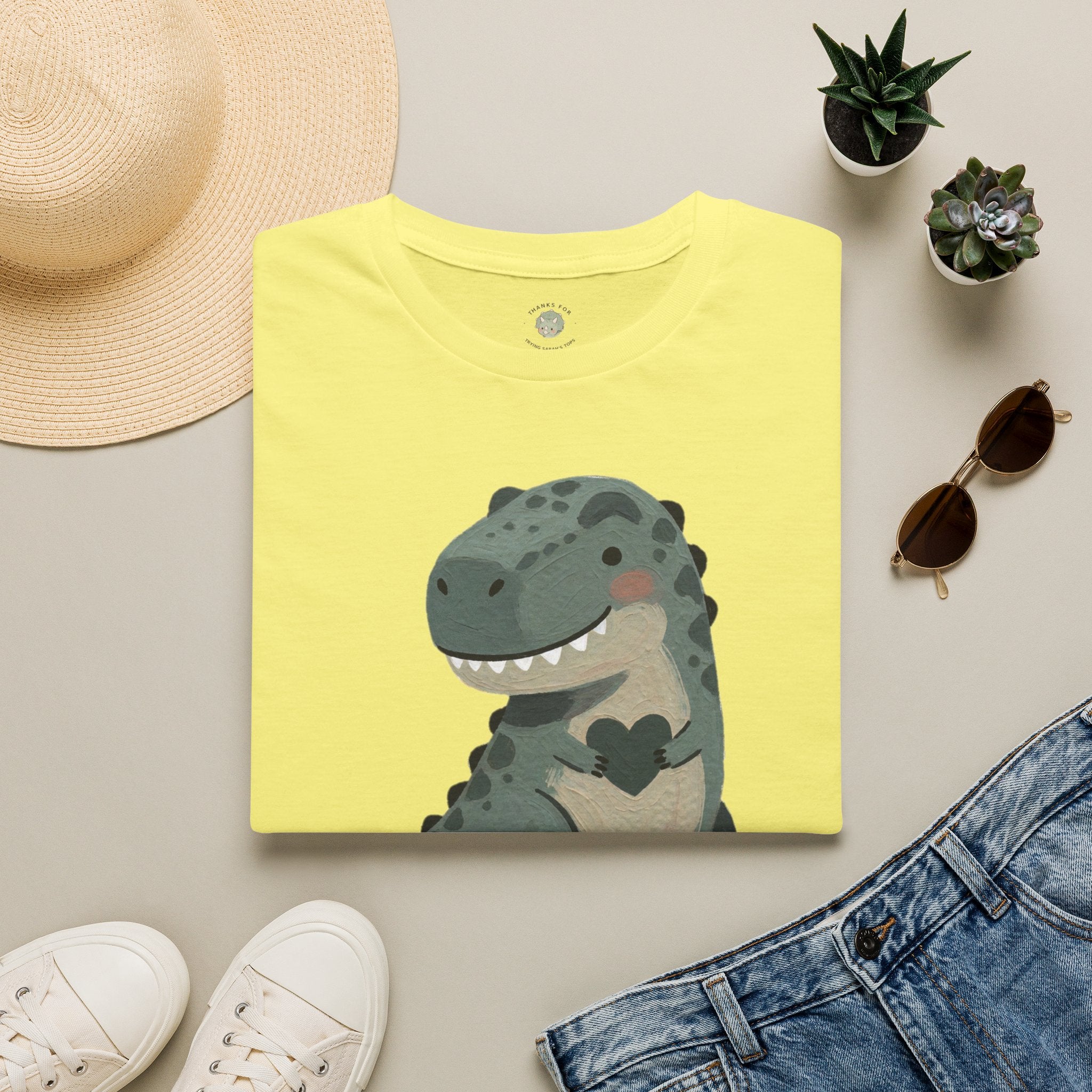 Tiny Arms, Big Heart T-Shirt — Cute Sweet T-Rex Love Graphic Tee