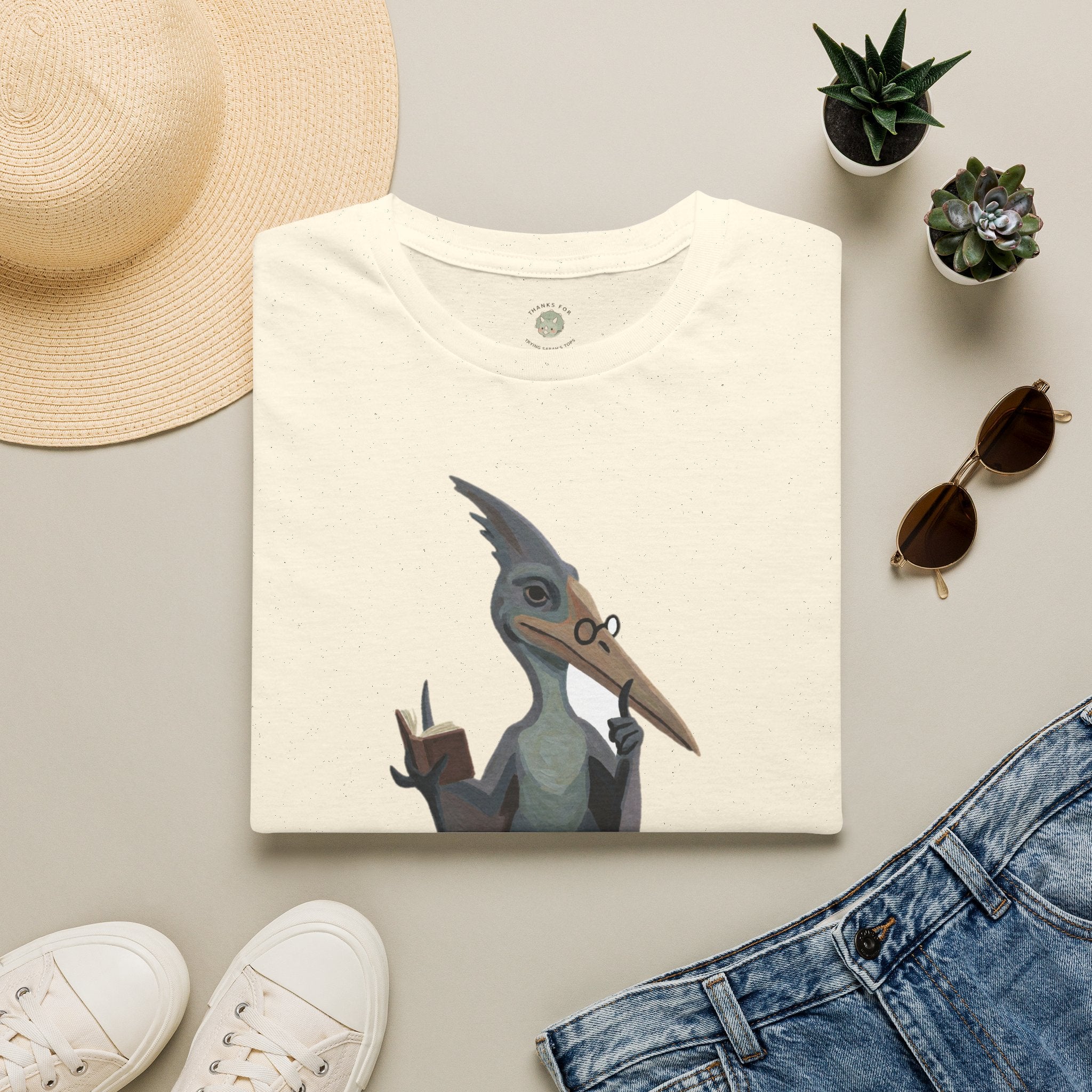 The Silent P T-Shirt — Funny Pterodactyl Grammar Pun Graphic Tee