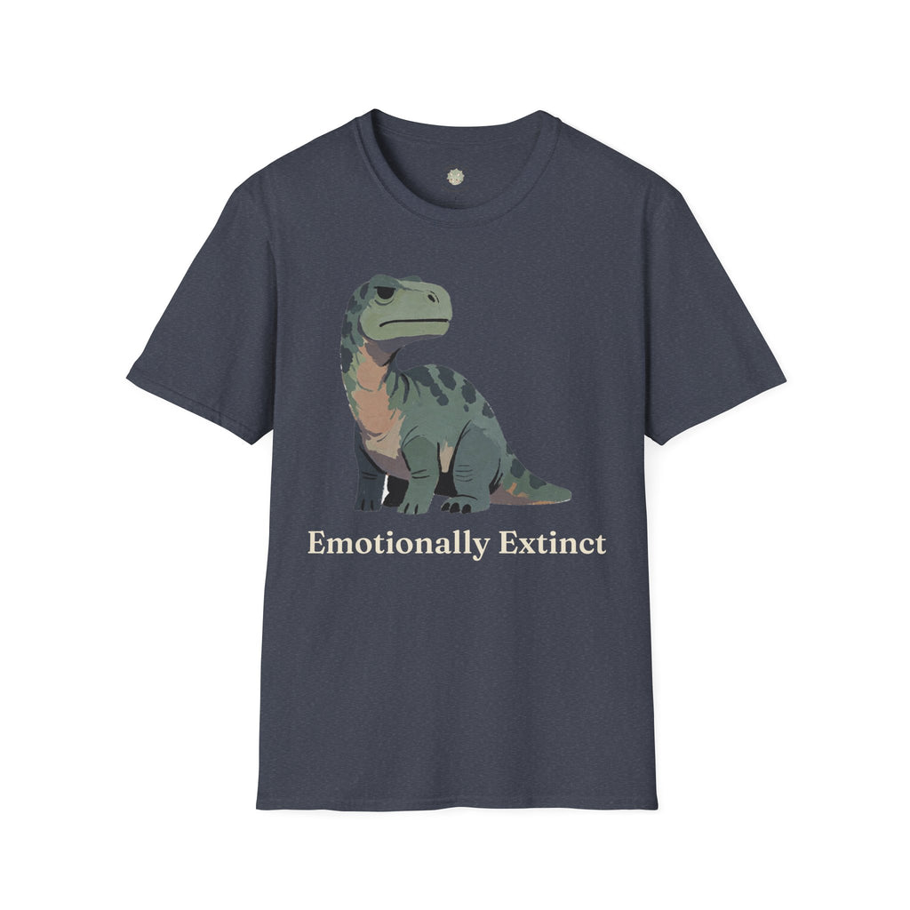 Emotionally Extinct T-Shirt — Funny Deadpan Dinosaur Graphic Tee