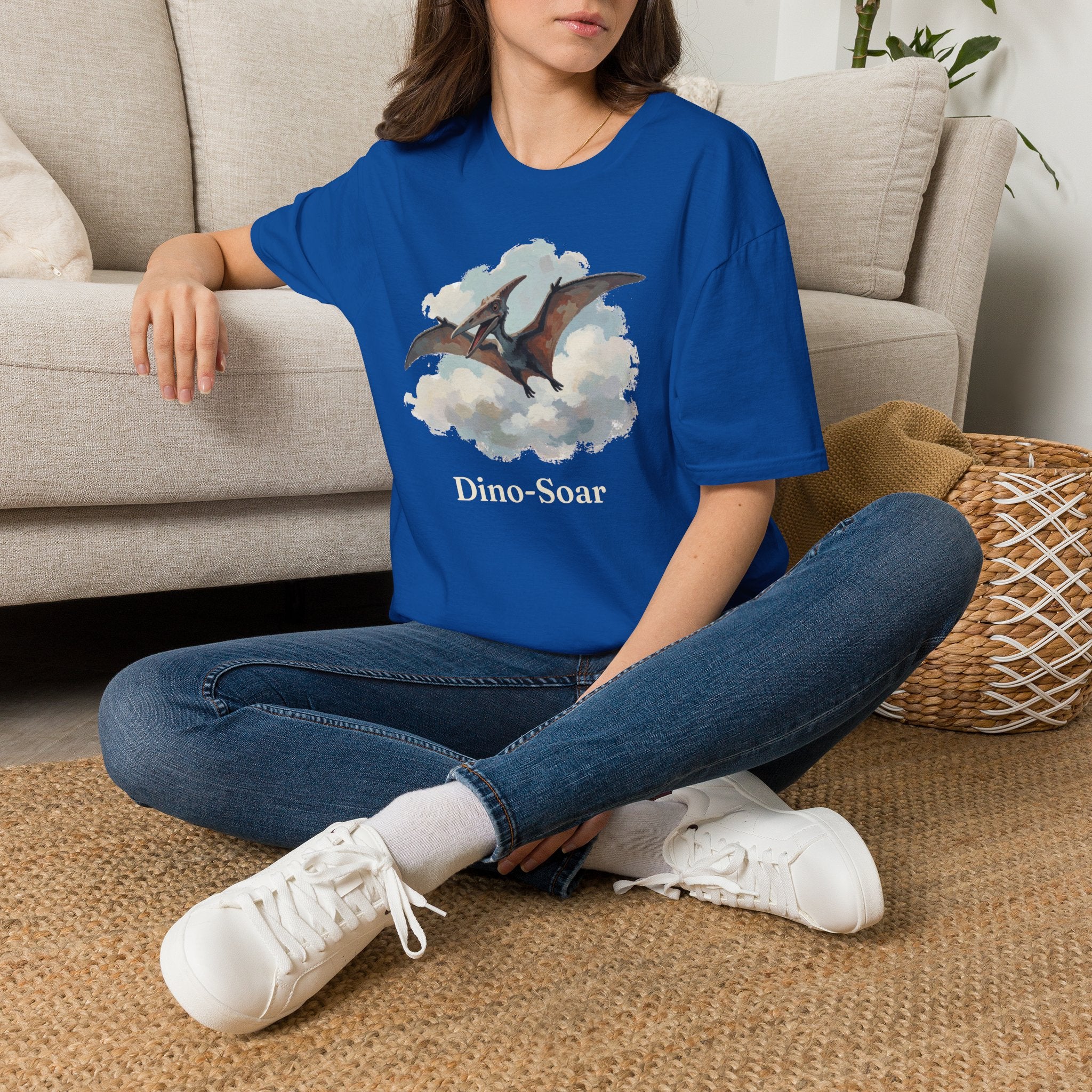 Dino-Soar T-Shirt — Cute Flying Pterodactyl Pun Graphic Tee