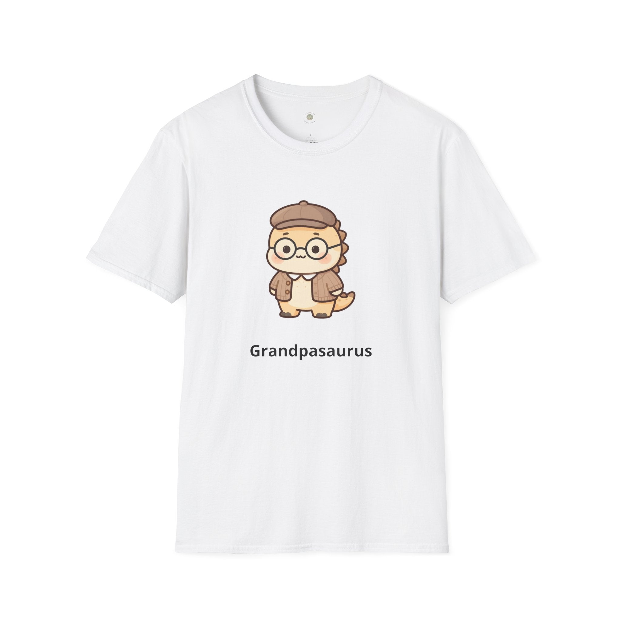 Personalized Grandpa Dinosaur T-Shirt — Custom Name Gift Tee