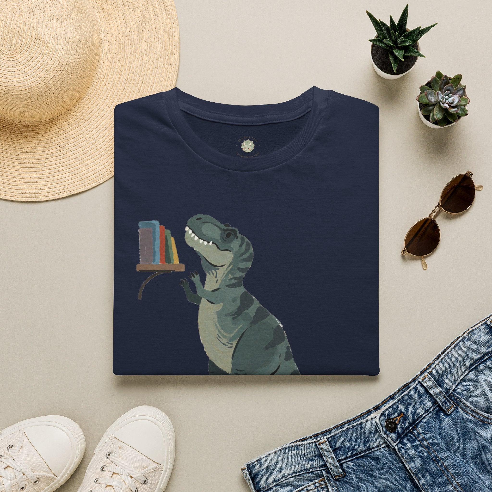 Short Arms, Big Dreams T-Shirt — Funny Motivational T-Rex Graphic Tee