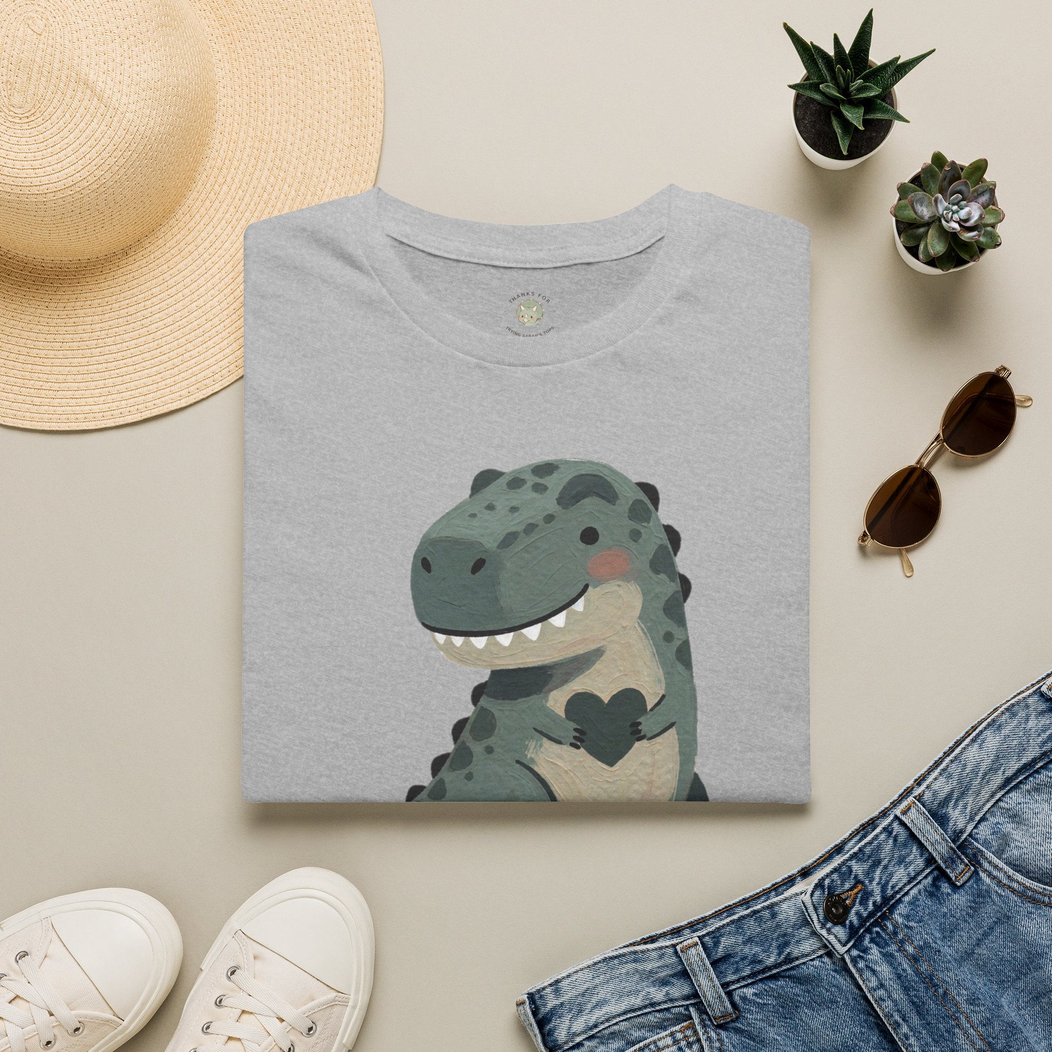 Tiny Arms, Big Heart T-Shirt — Cute Sweet T-Rex Love Graphic Tee