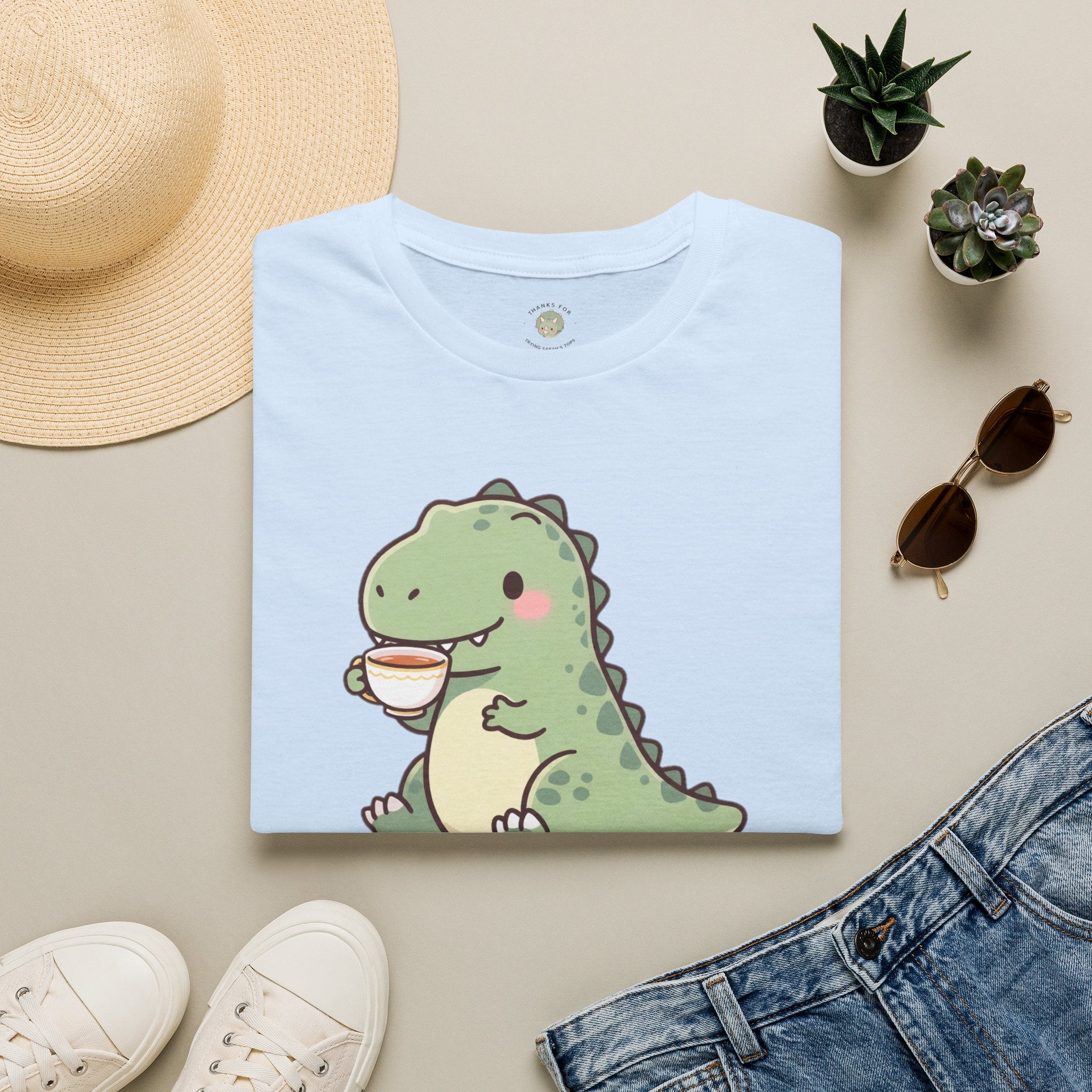 Tea Rex T-Shirt — Cute Dinosaur Tea Lover Graphic Tee