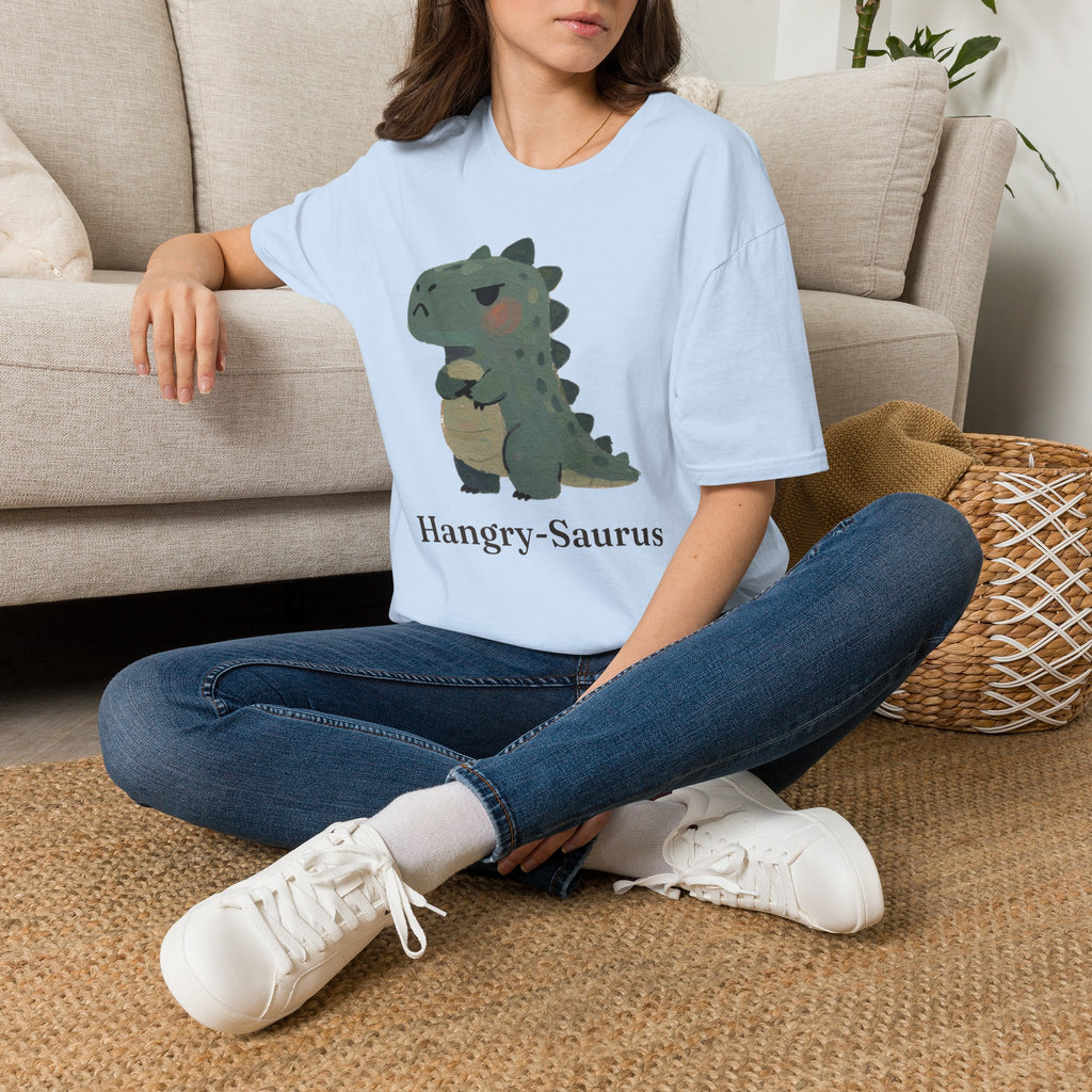 Hangry-Saurus T-Shirt — Funny Hungry Grumpy Dinosaur Graphic Tee