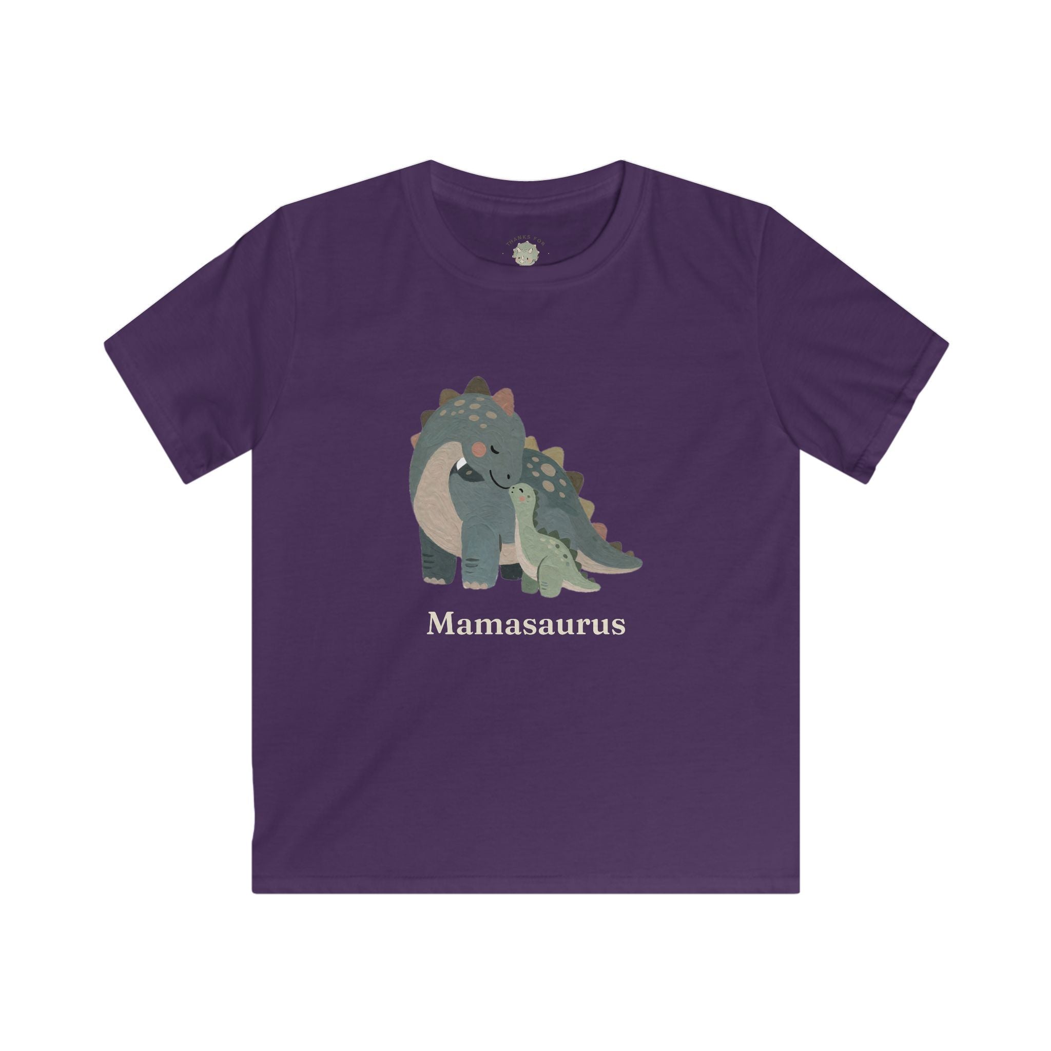 Kids Mamasaurus T-Shirt — Cute Dinosaur Mom Mother's Day Graphic Tee