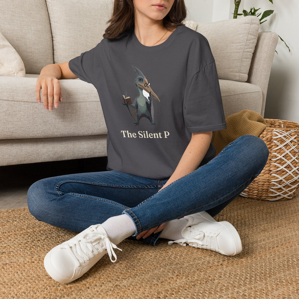 The Silent P T-Shirt — Funny Pterodactyl Grammar Pun Graphic Tee