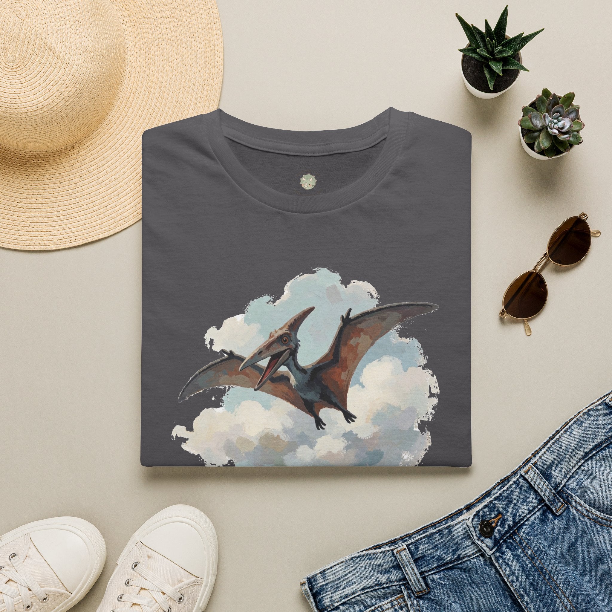 Dino-Soar T-Shirt — Cute Flying Pterodactyl Pun Graphic Tee