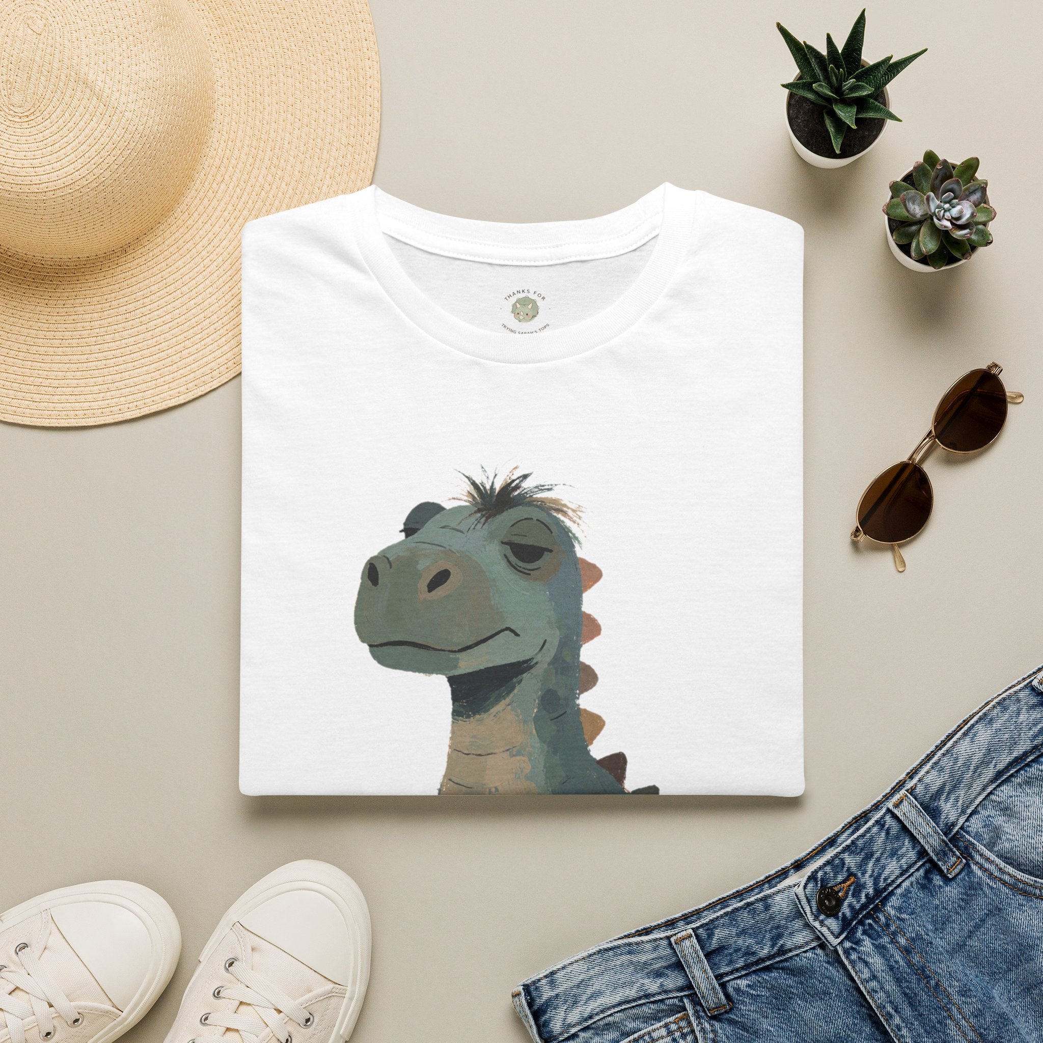 Not a Morning Dino T-Shirt — Funny Sleepy Dinosaur Graphic Tee