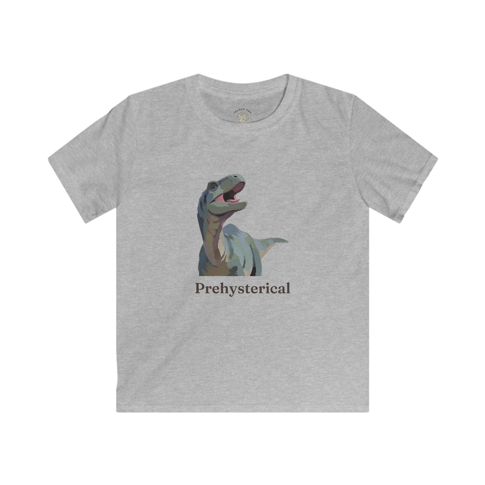 Kids Prehysterical T-Shirt — Funny Laughing Dinosaur Pun Graphic Tee