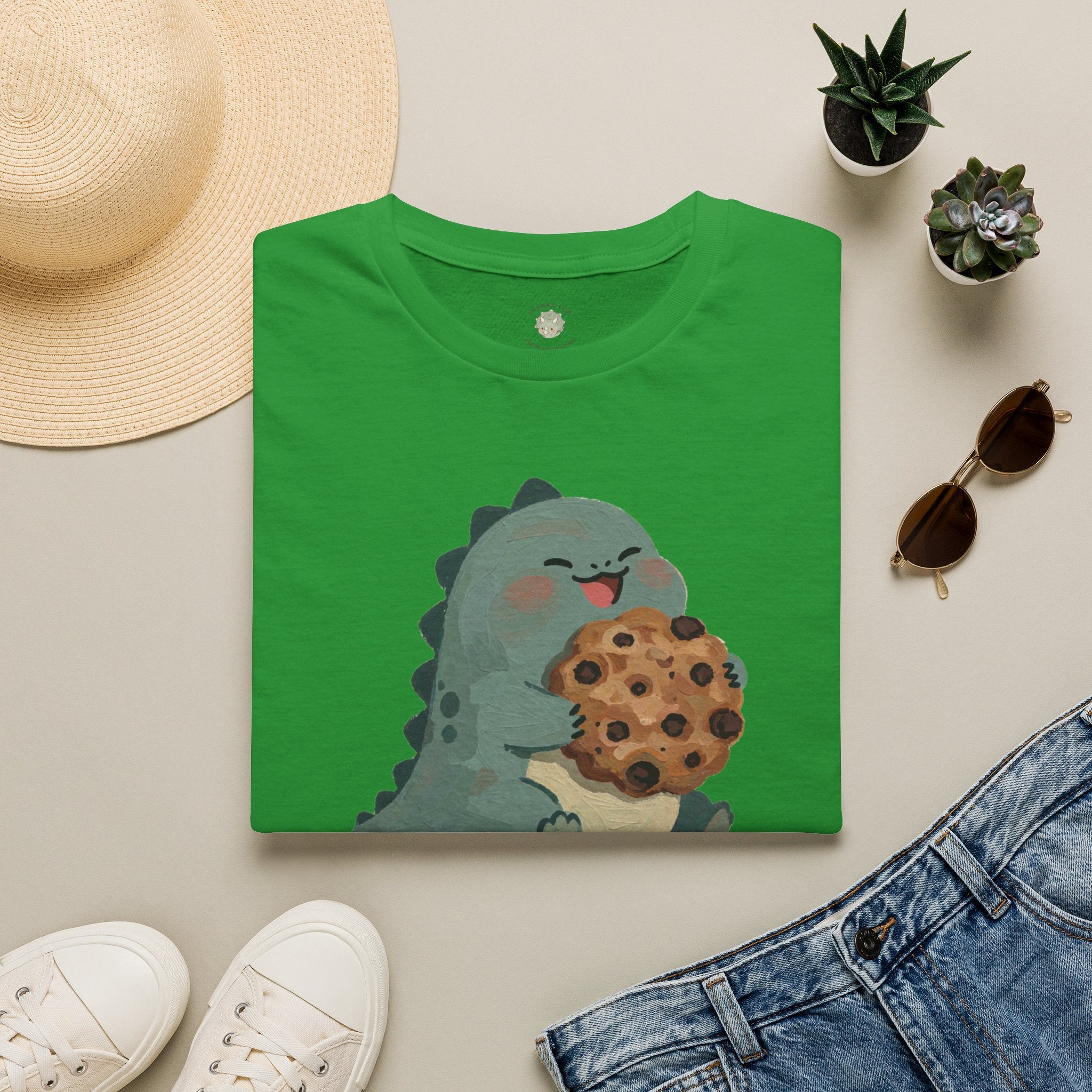 Snack-o-Saurus T-Shirt — Cute Cookie Dinosaur Snack Graphic Tee