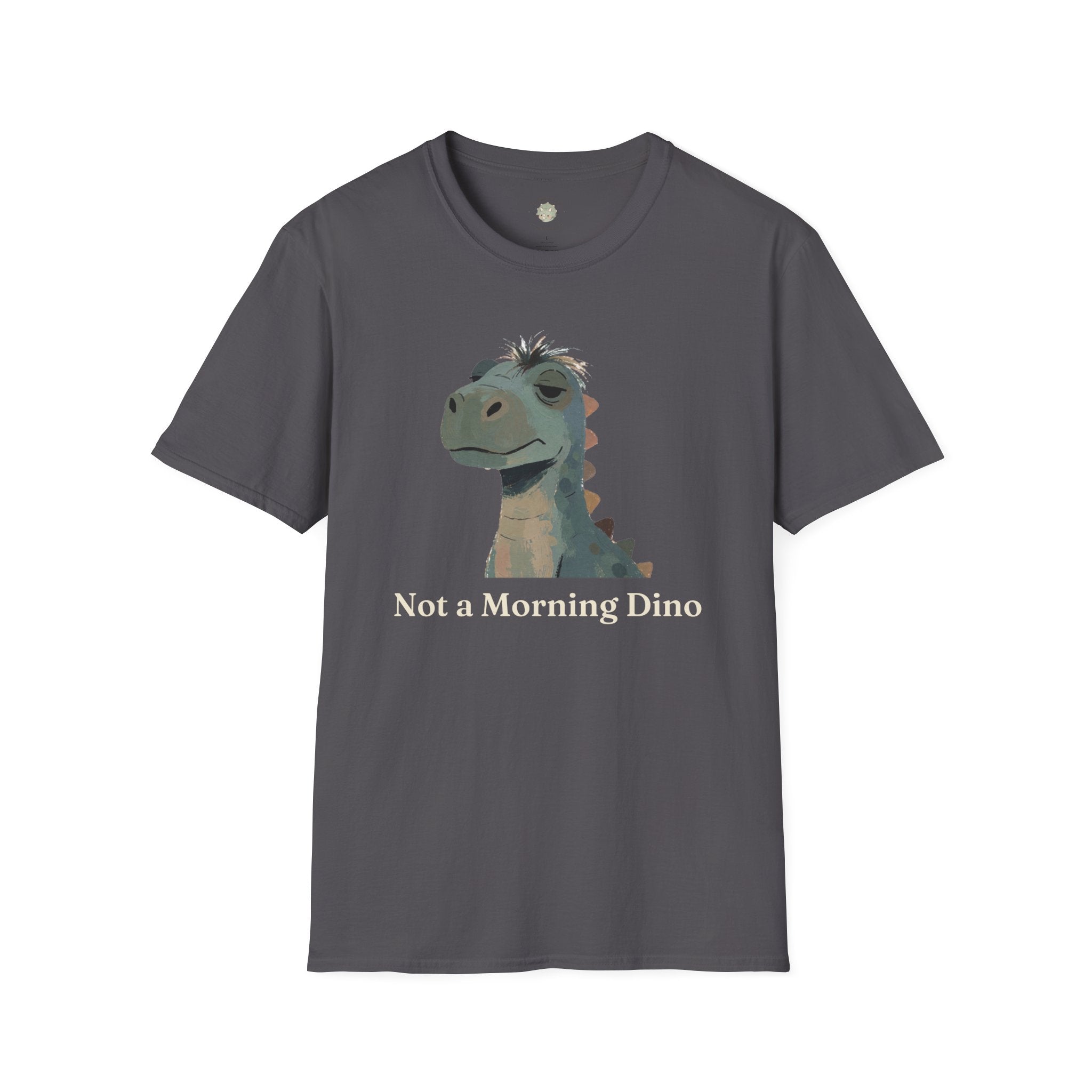 Not a Morning Dino T-Shirt — Funny Sleepy Dinosaur Graphic Tee
