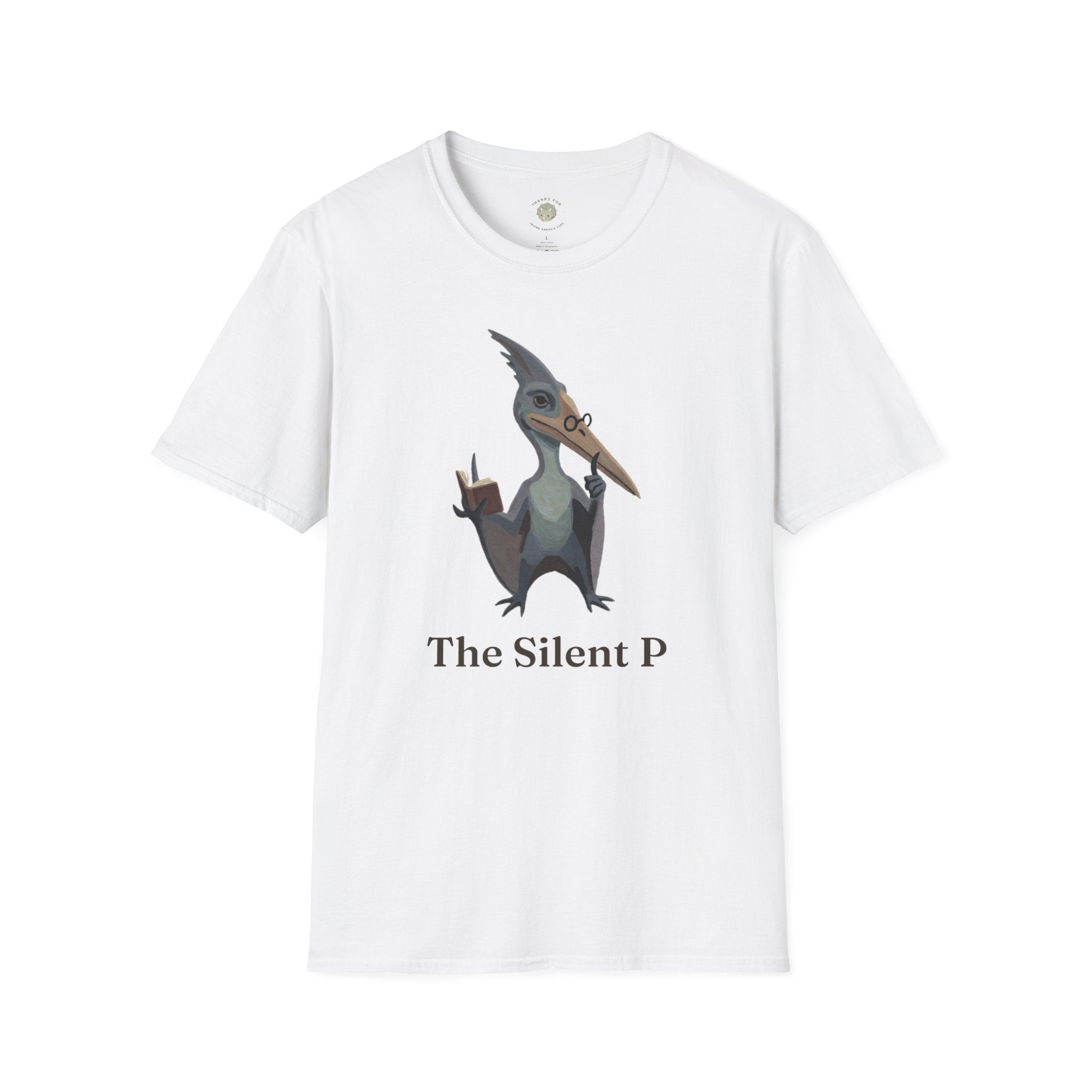 The Silent P T-Shirt — Funny Pterodactyl Grammar Pun Graphic Tee
