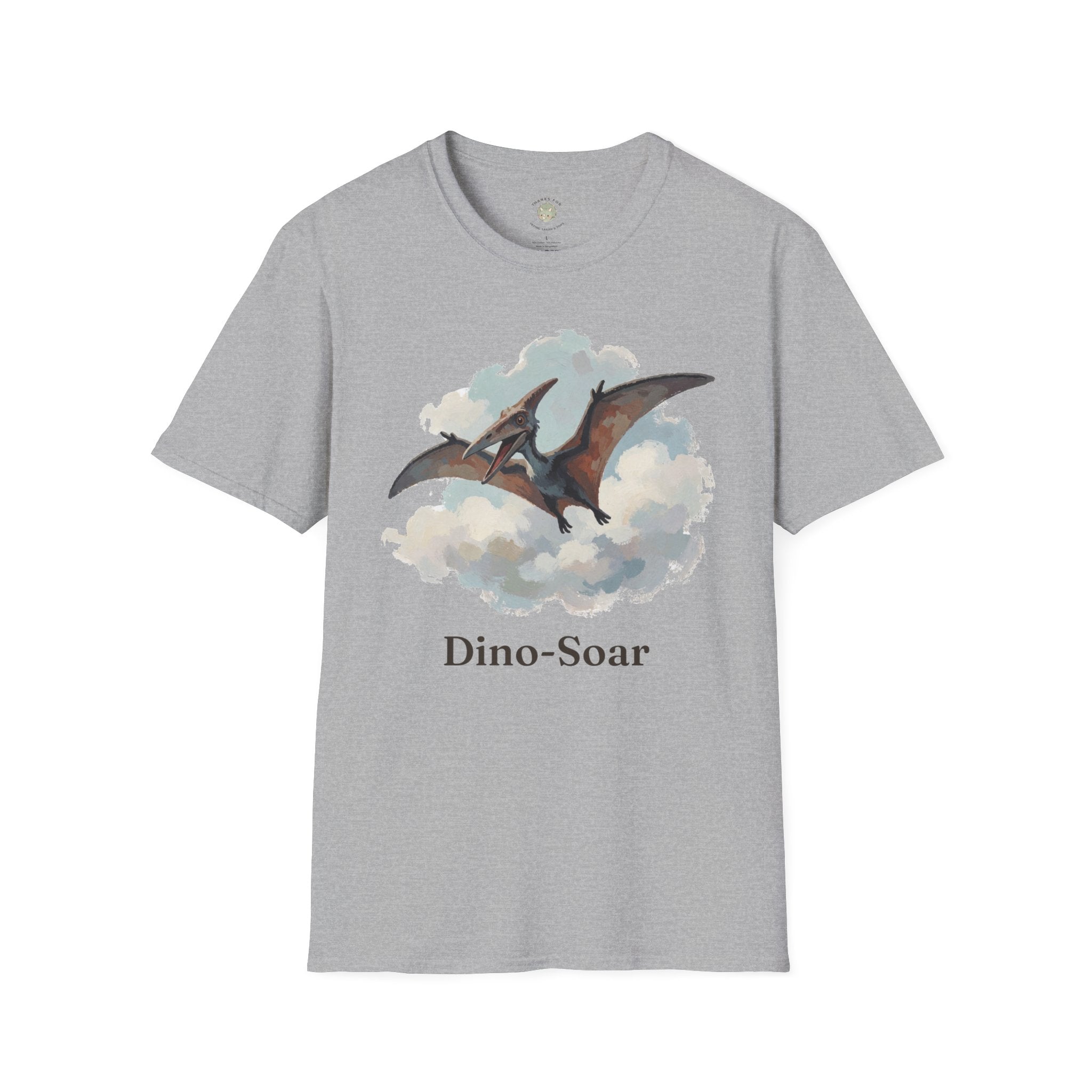 Dino-Soar T-Shirt — Cute Flying Pterodactyl Pun Graphic Tee