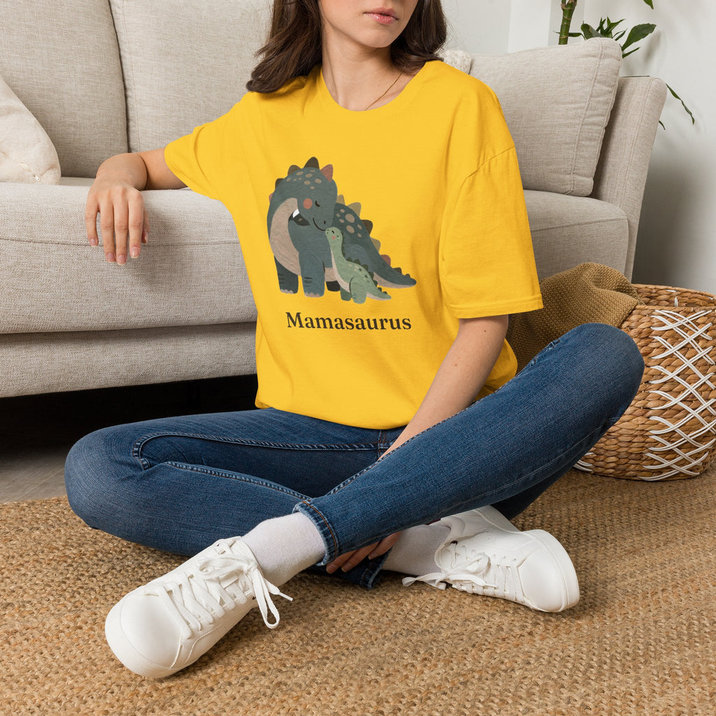 Mamasaurus T-Shirt — Cute Dinosaur Mom Mother's Day Graphic Tee