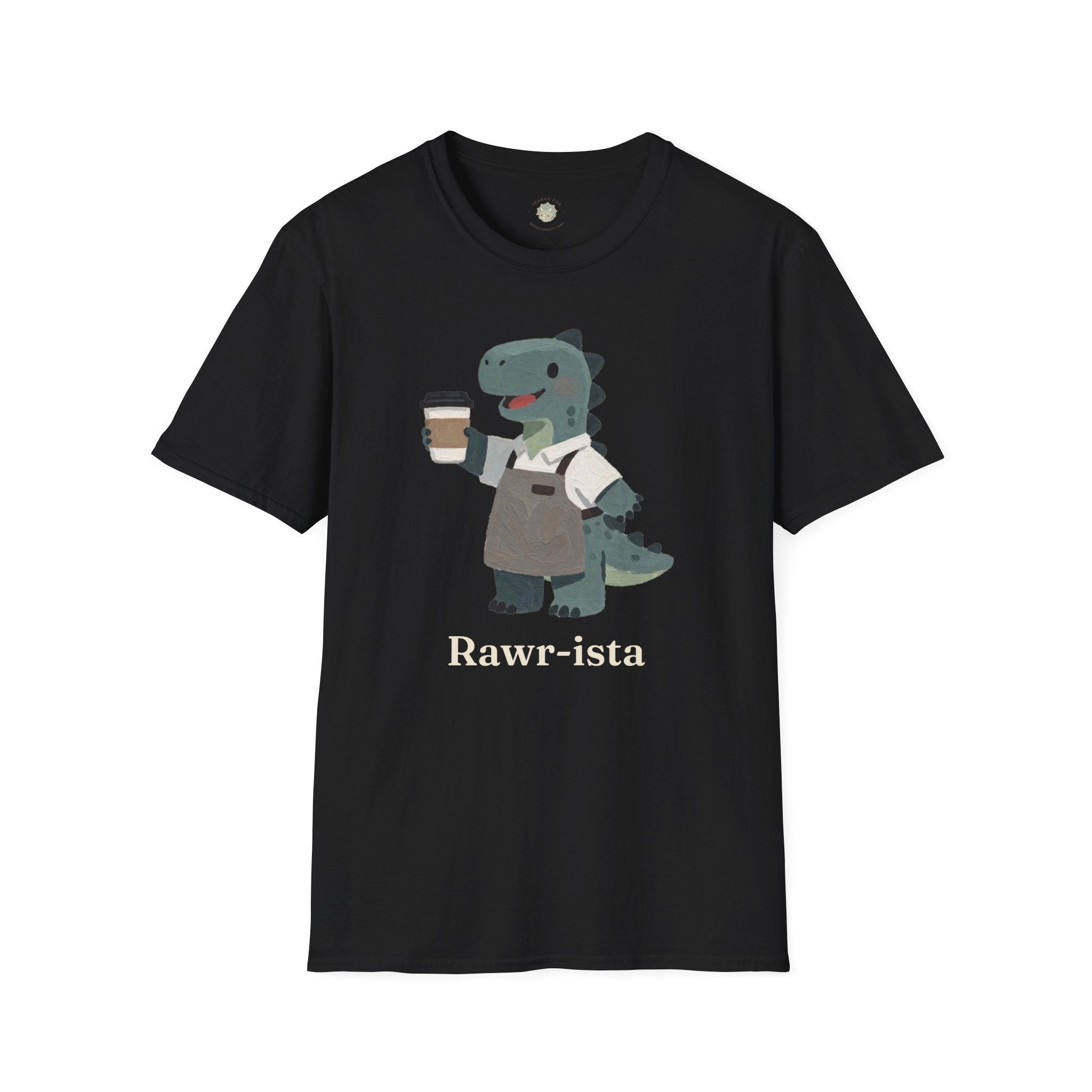 Rawr-ista T-Shirt — Funny Coffee Dinosaur Barista Graphic Tee